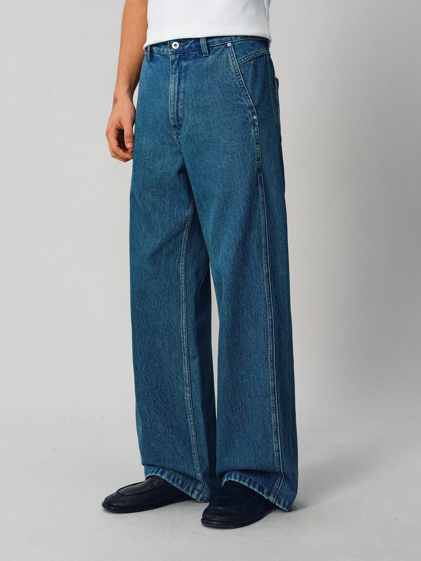 Deconstructed Retro Denim Pants