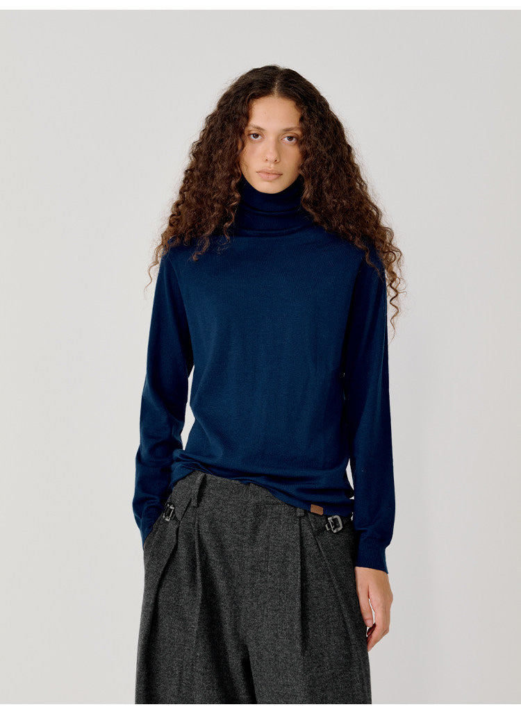 Merino Wool Turtleneck Sweater
