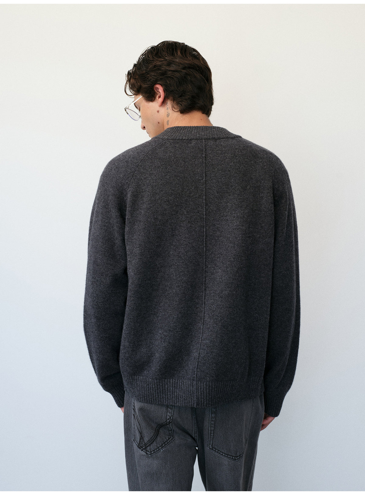 Pure Wool Zipper Cardigan