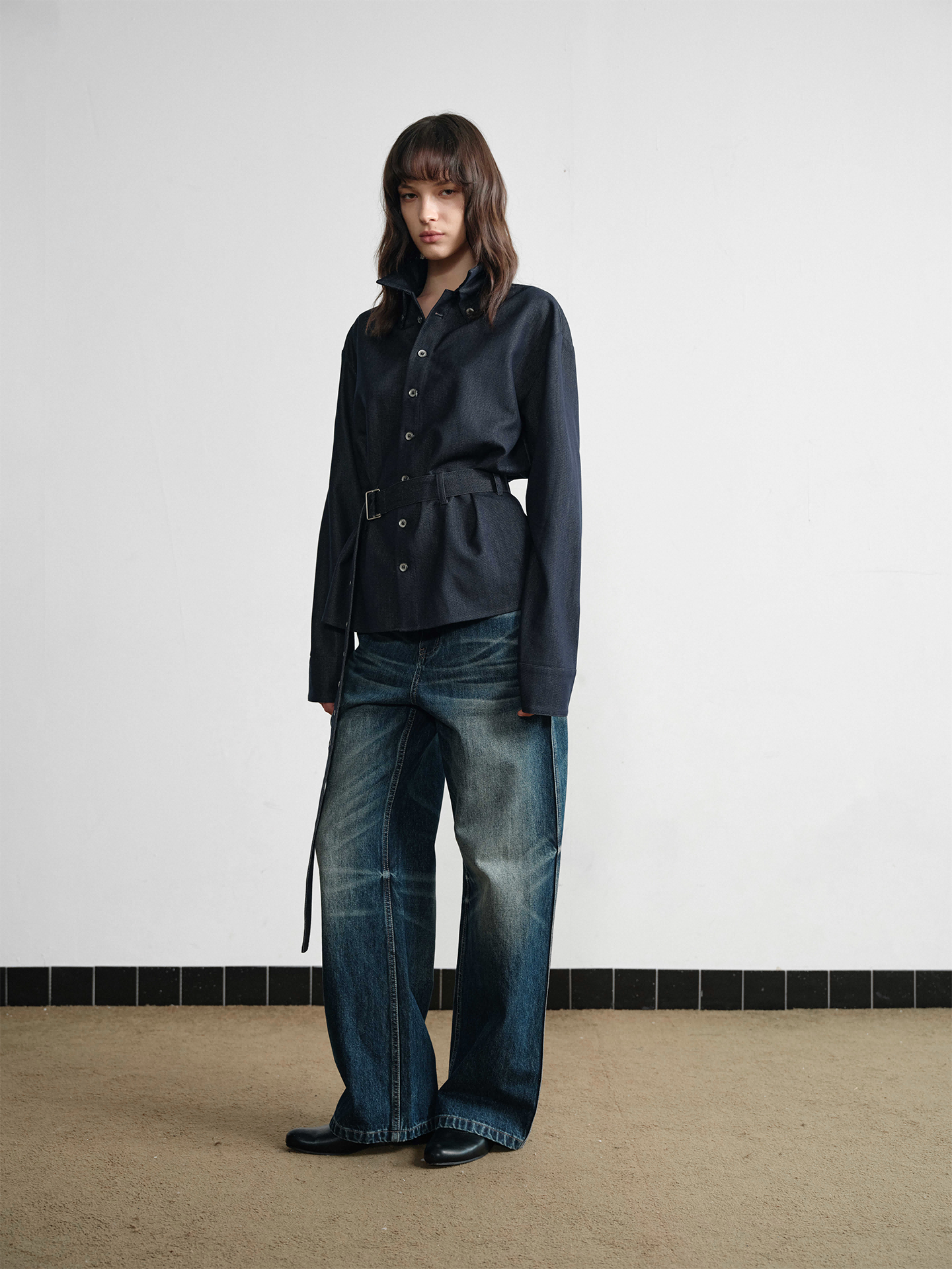 Imitation Denim Shirt