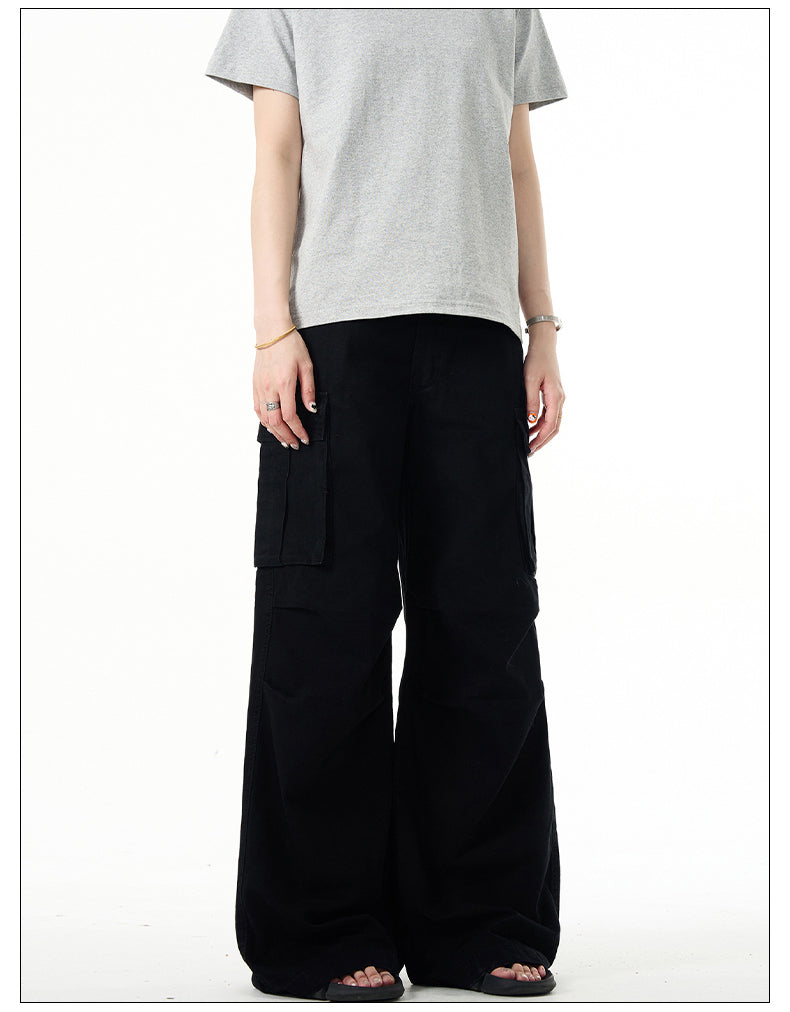 Wide leg casual pants