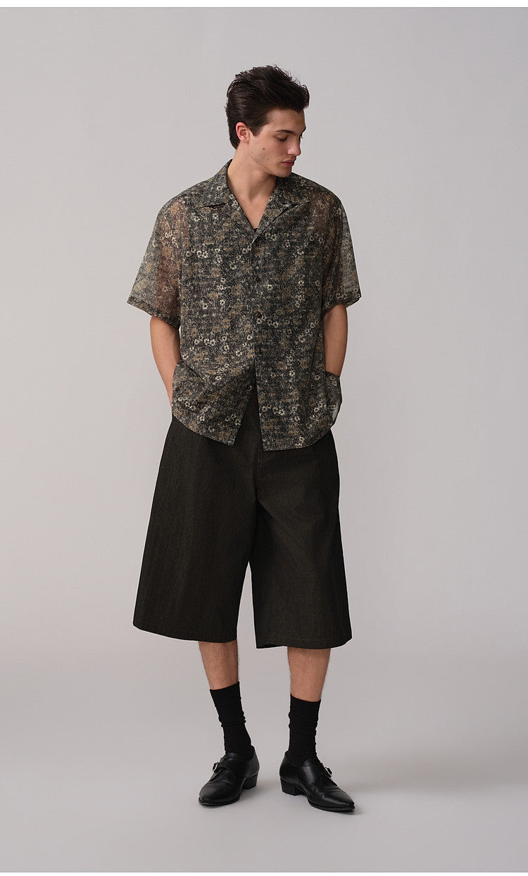 Cuban-Collar Floral Shirt