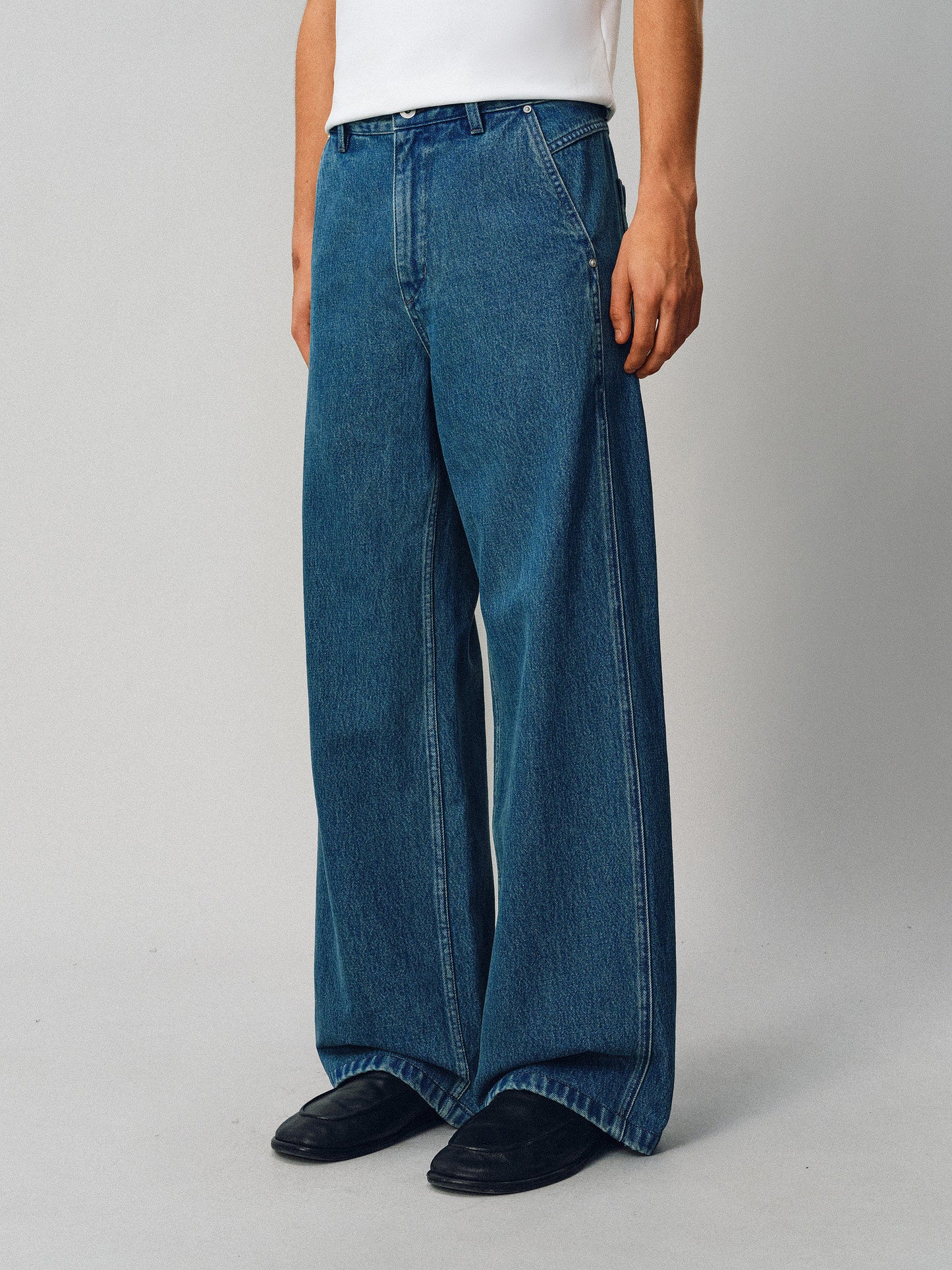 Deconstructed Retro Denim Pants
