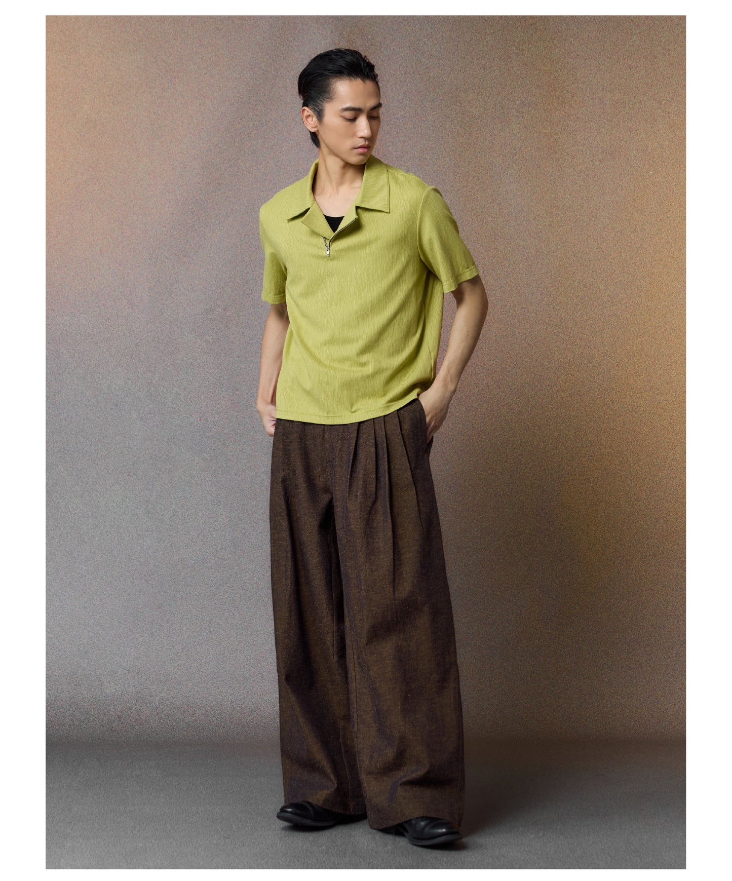 Linen-Cotton Blend Moisture-Wicking Shirt