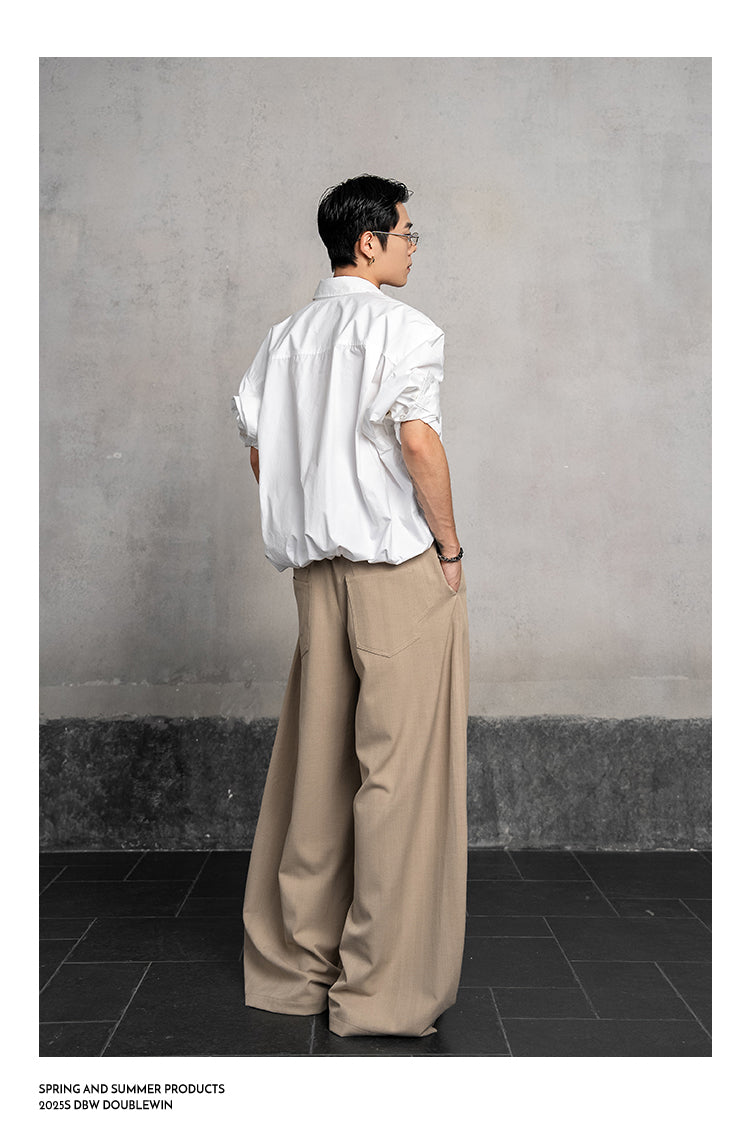 Asymmetrical Lapel Shirt