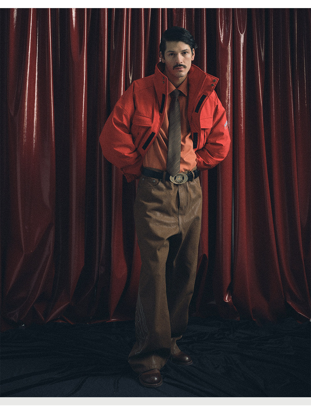 Brushed Embroidered Jeans