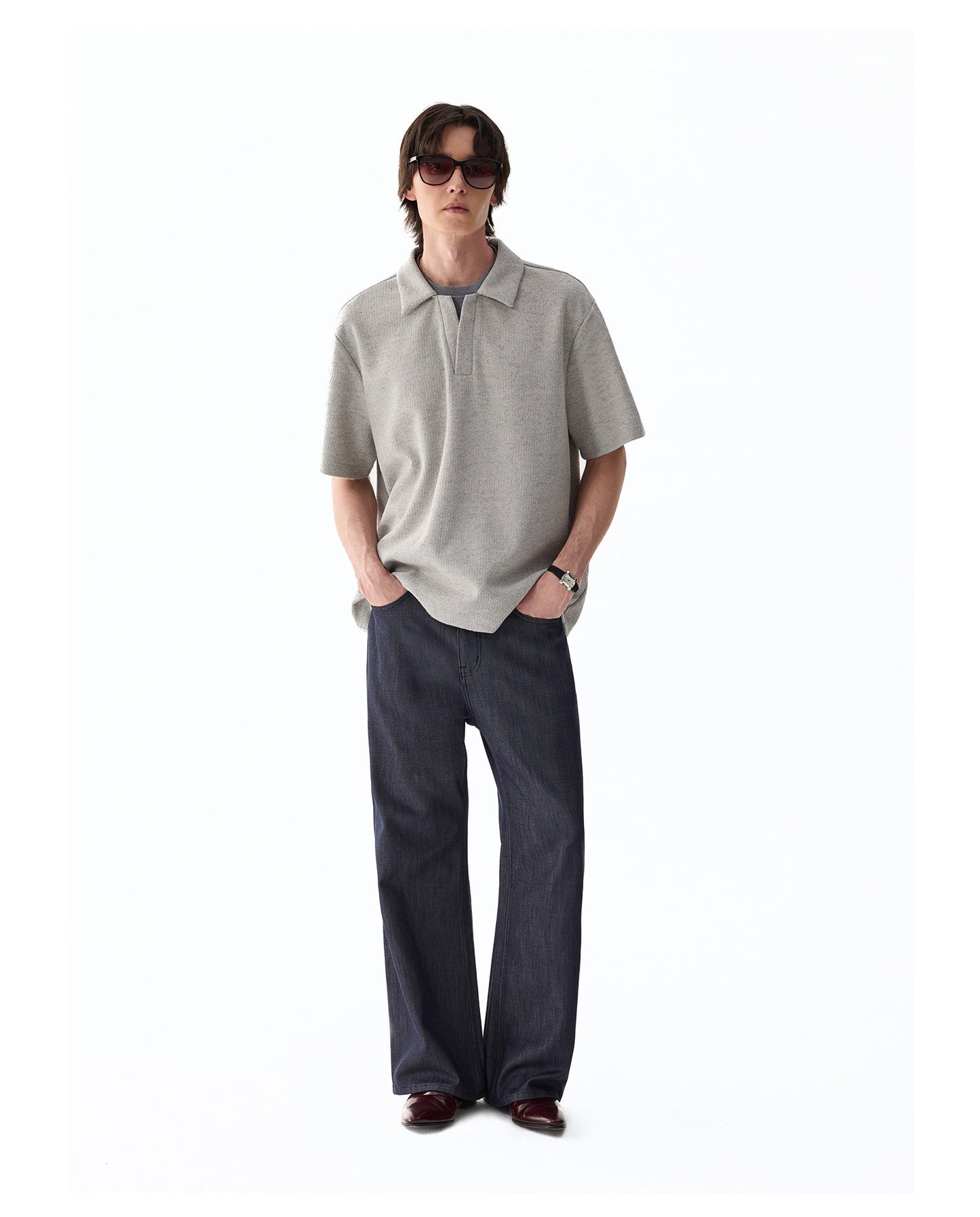 Faux Two-Piece Polo Shirt