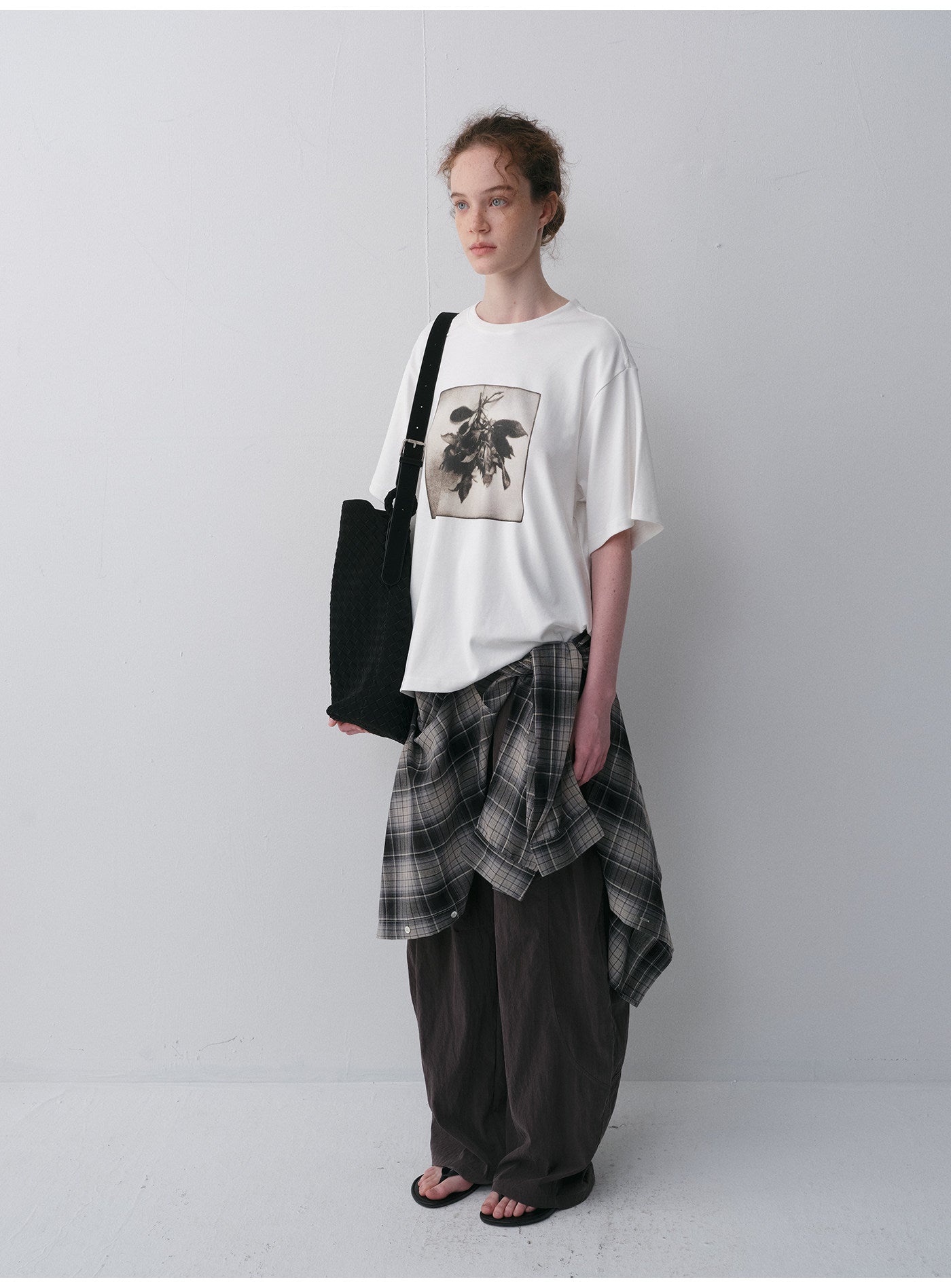 Bouquet Print Crew Neck T-Shirt