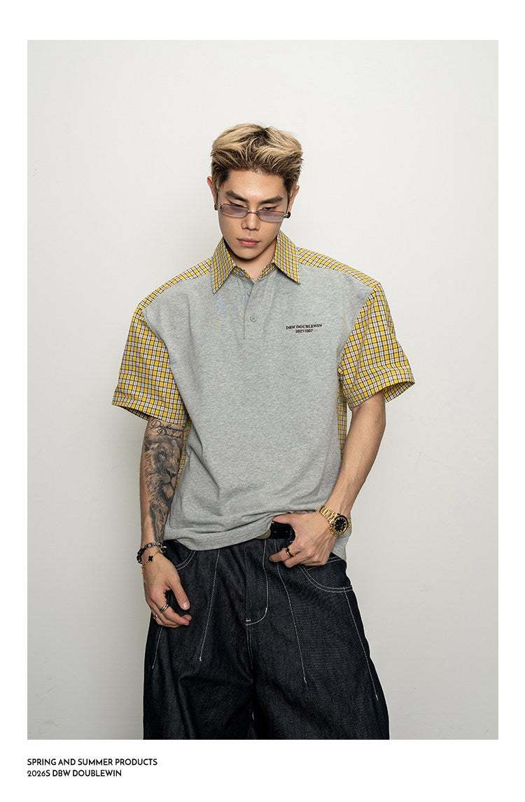 Drop-Shoulder Polo Shirt