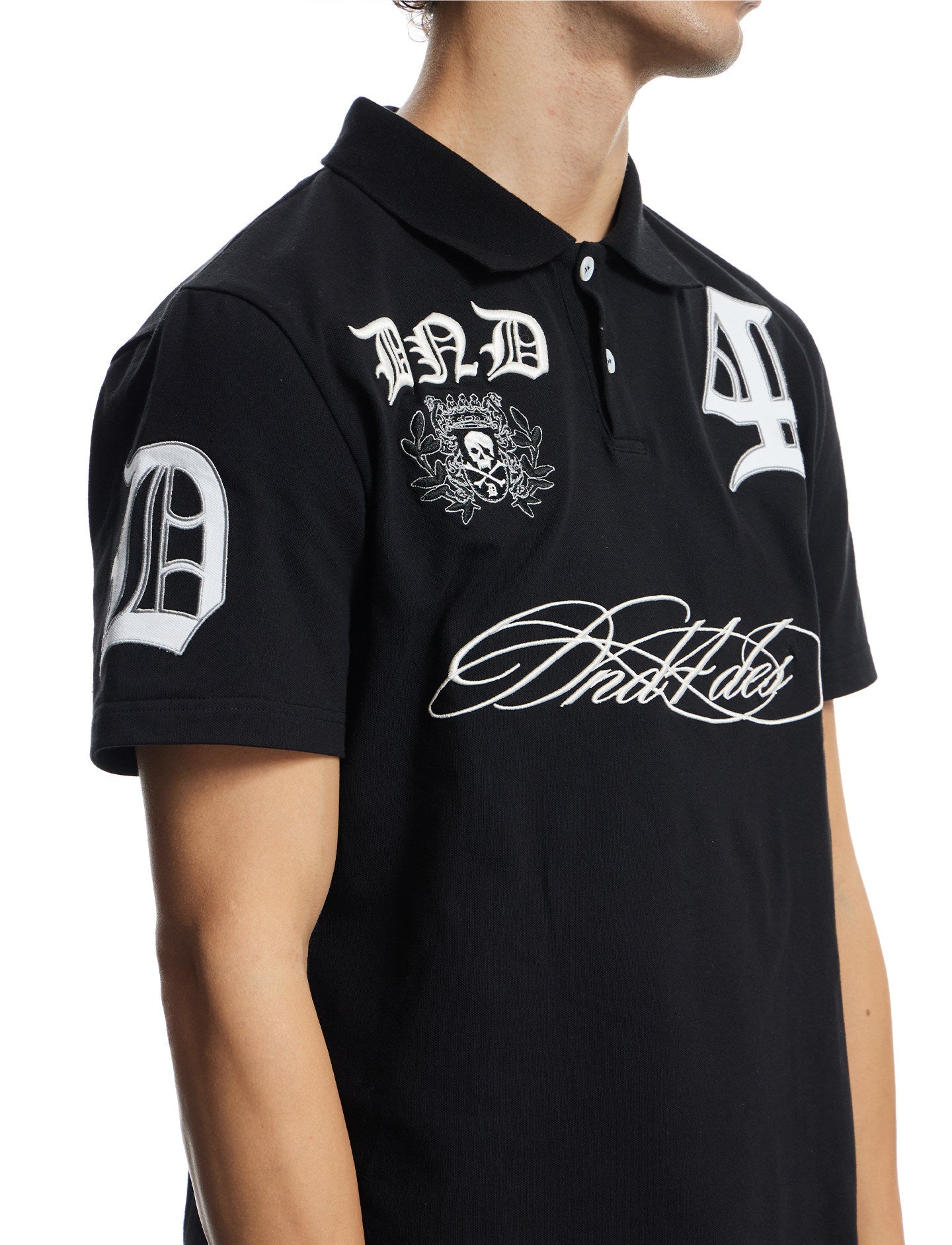 Retro Embroidered Polo Shirt