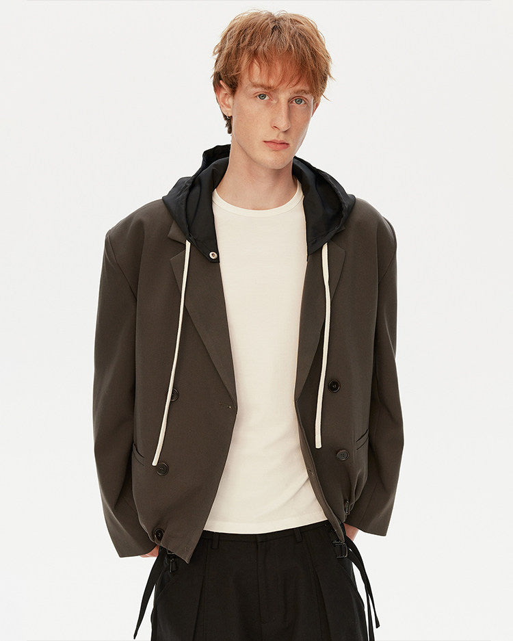 Jacket with detachable hood