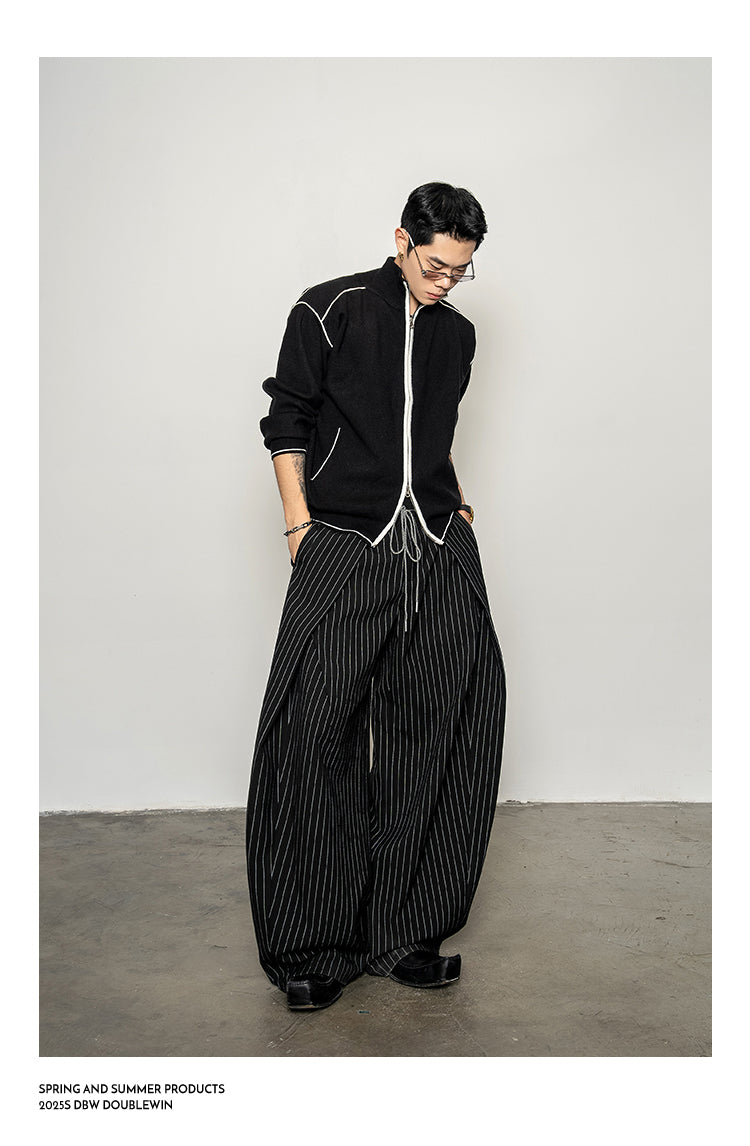 Split-Edge Knit Cardigan