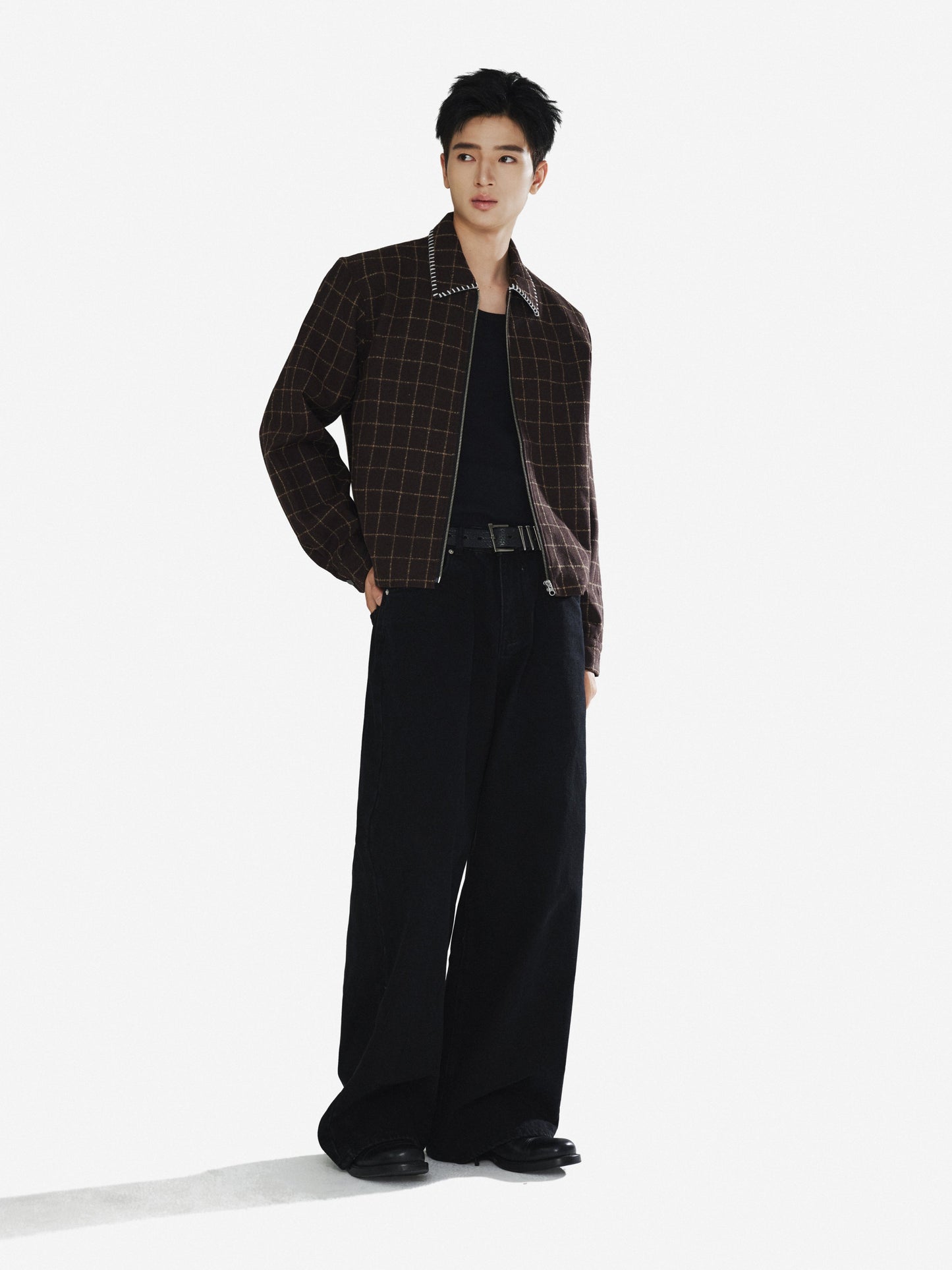 Hand-stitched shell embroidery jacket