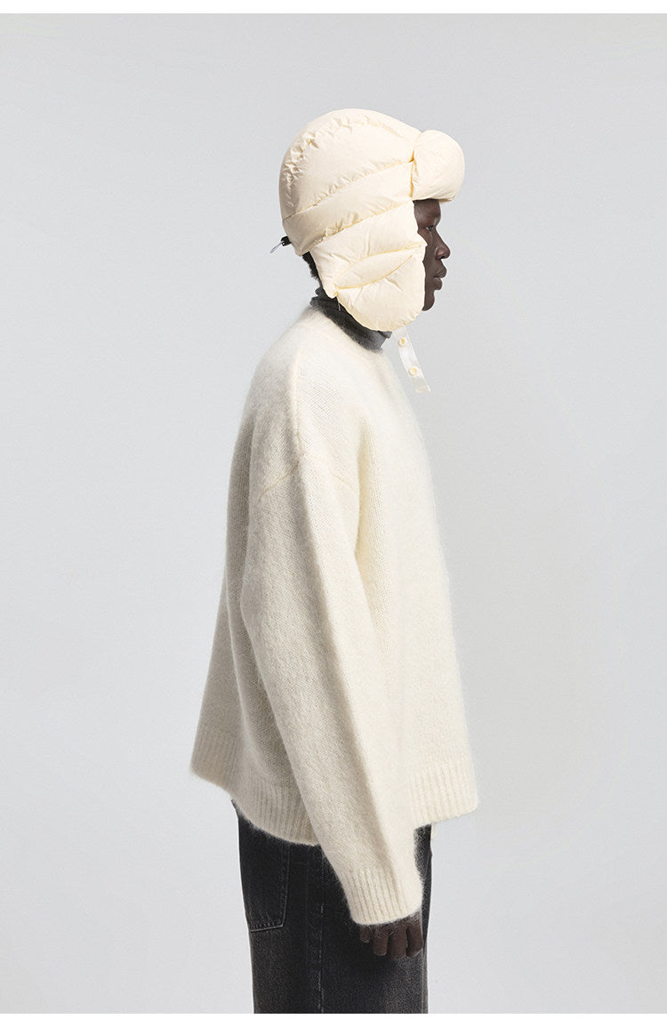 Mohair & Sheep Wool Crew Neck Knit