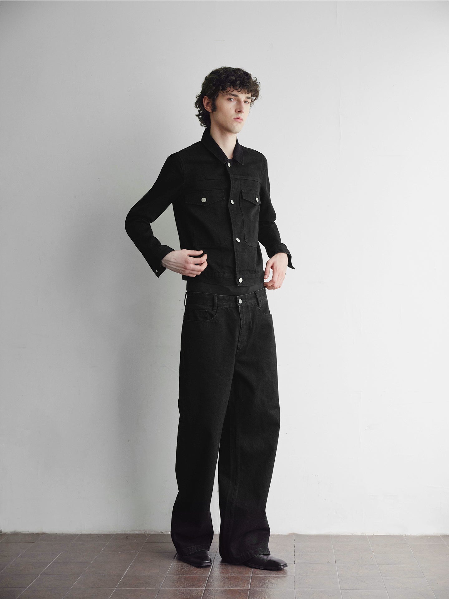 Carbon Black Denim Jacket