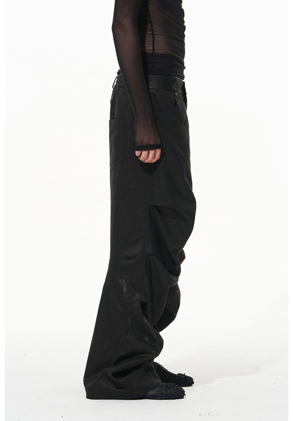 Pleated Plain Casual Work Pants