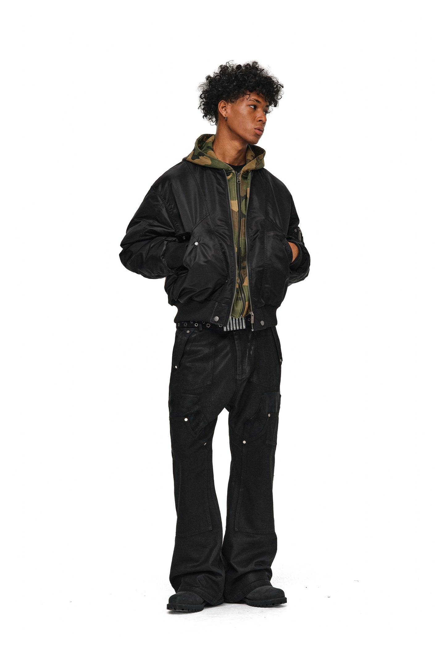 Fake Two-Piece Flight Jacket
