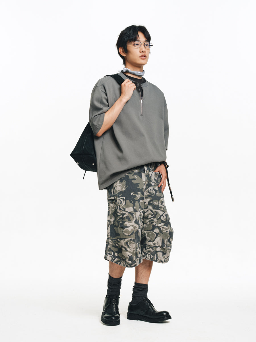 Air Layer Zipper T-Shirt