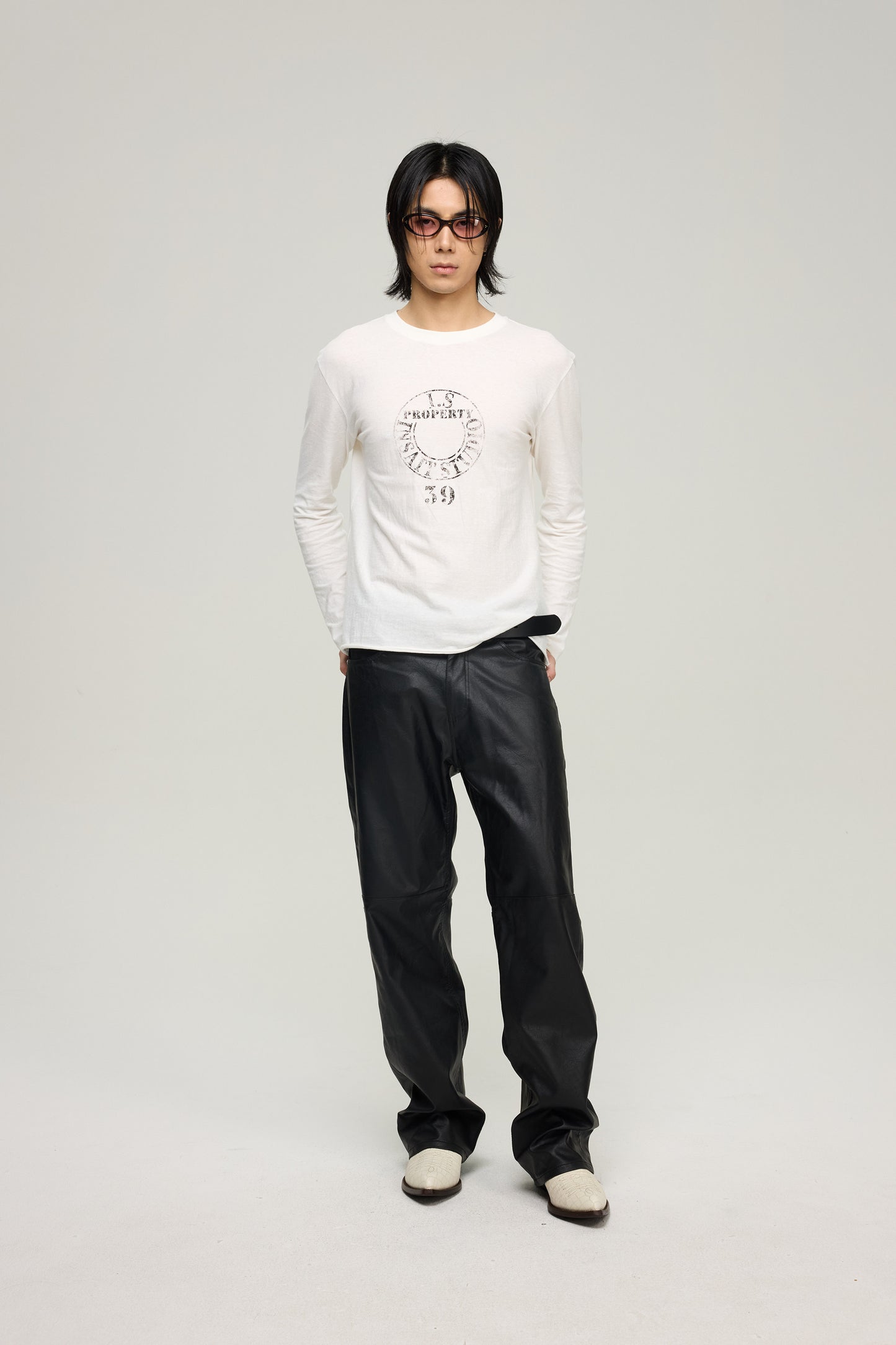 Rolled Hem Printed T-Shirt