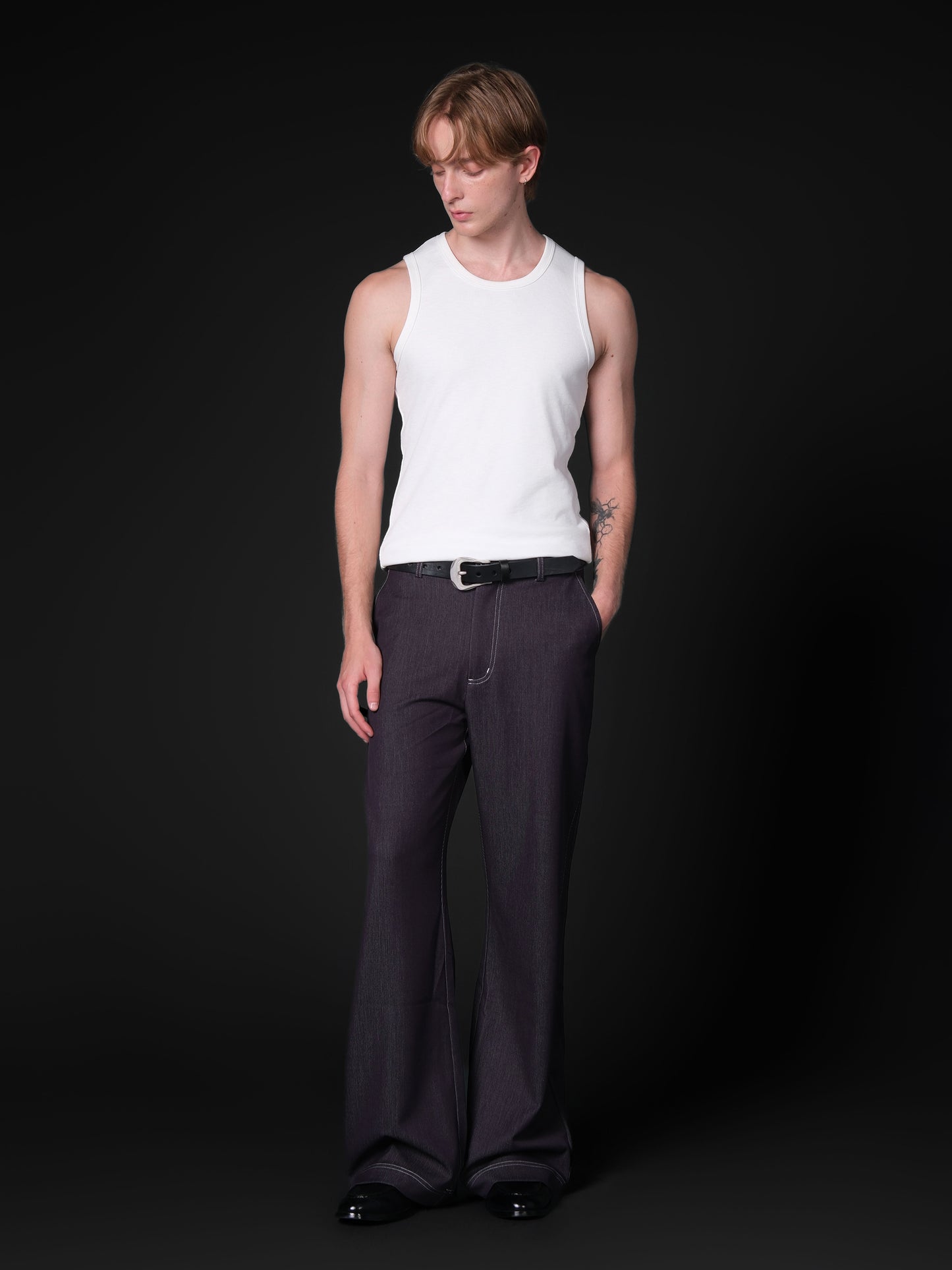 Slightly flared denim pants