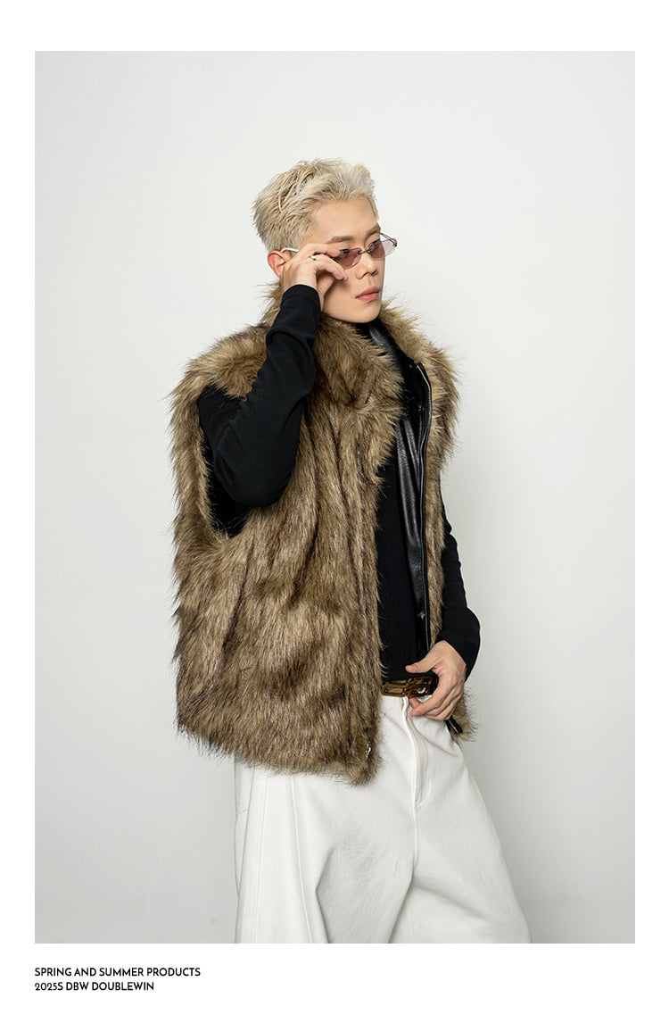 Leather Reversible Quilted Vest