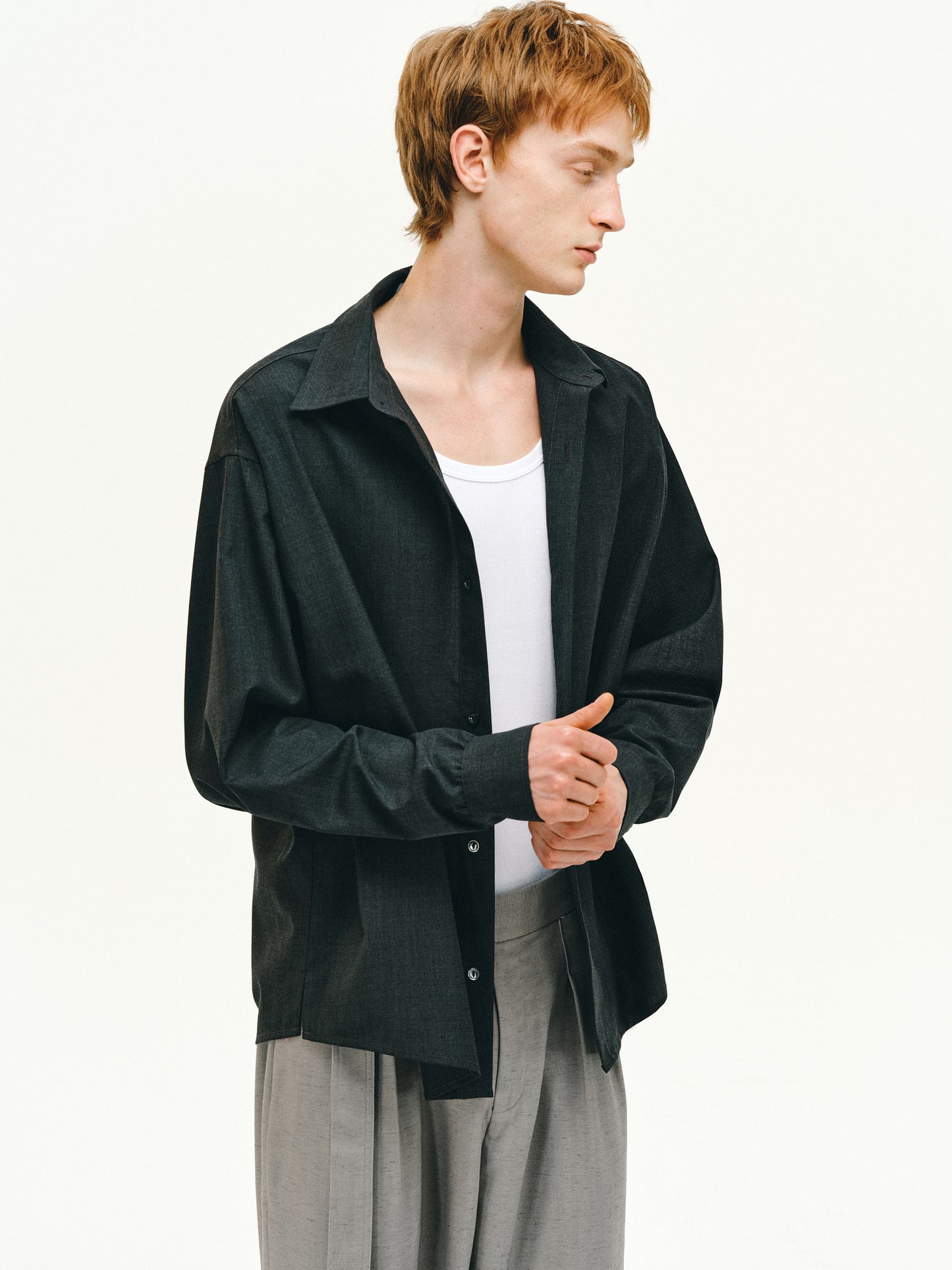 Wool Clean Fit Shirt