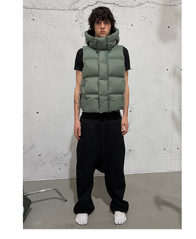 High-Fill Down Vest with Hood