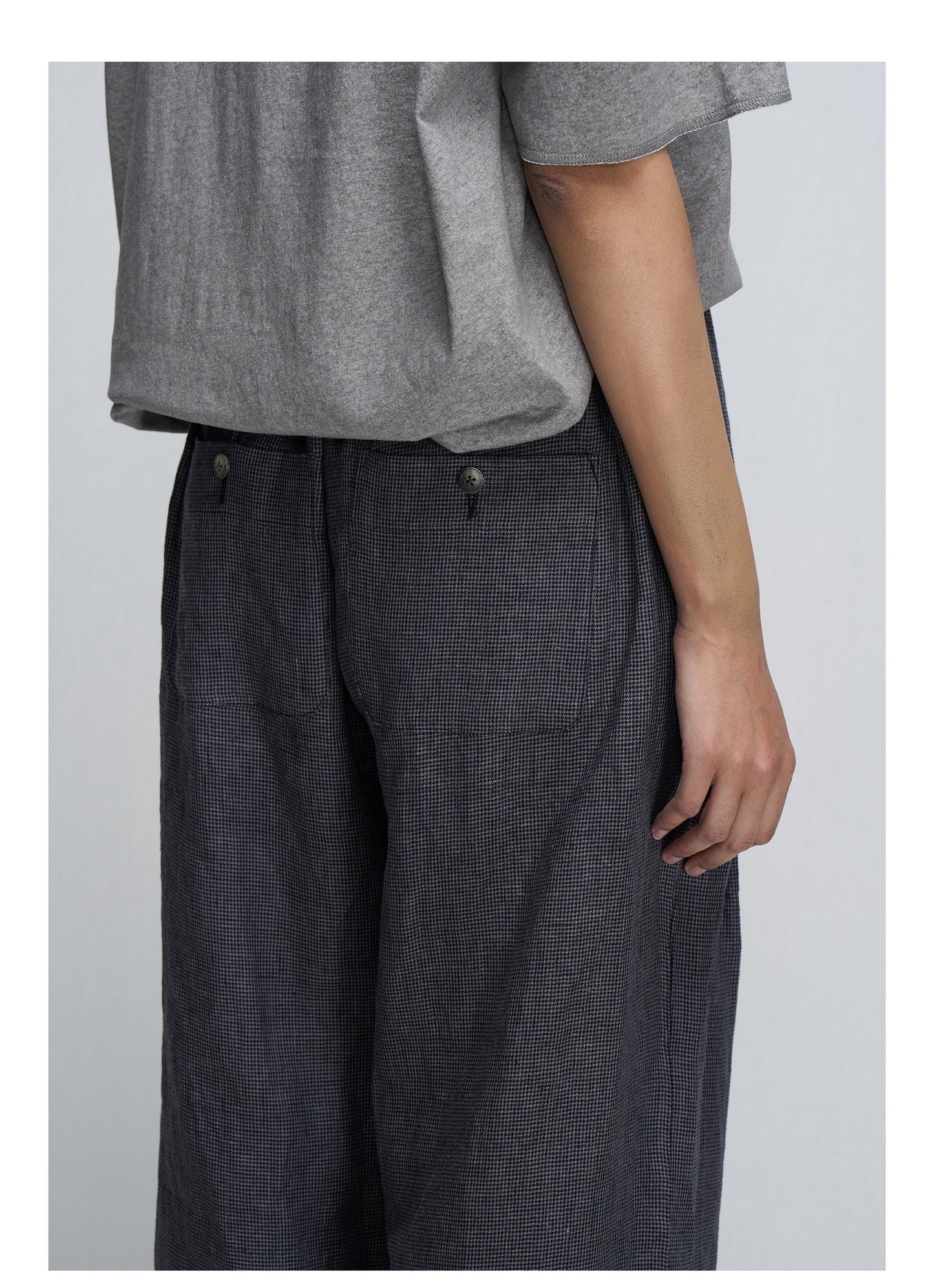 Casual Pants with Elastic Waist and Straight Legs