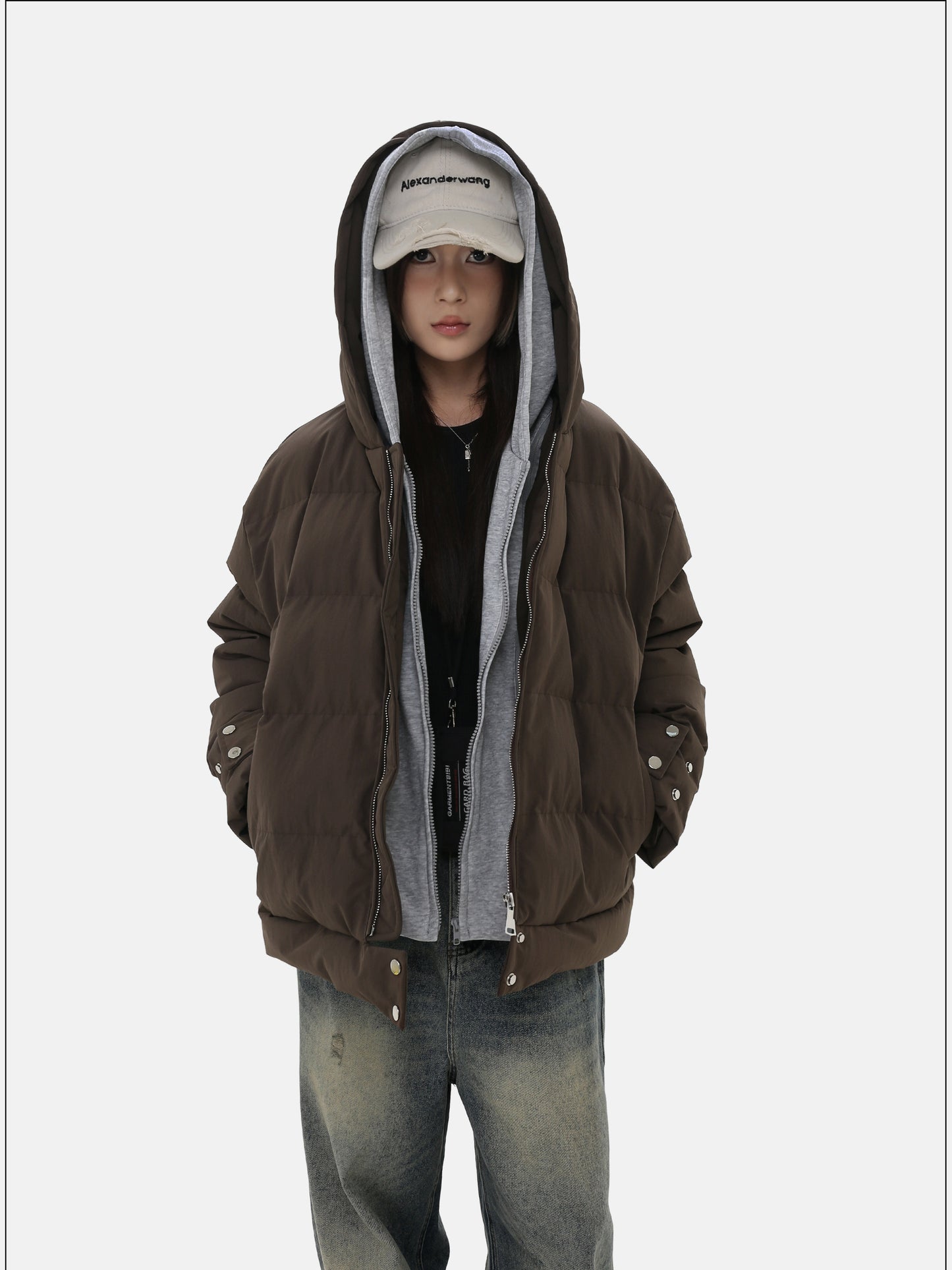 Detachable Two-Piece Hooded Jacket