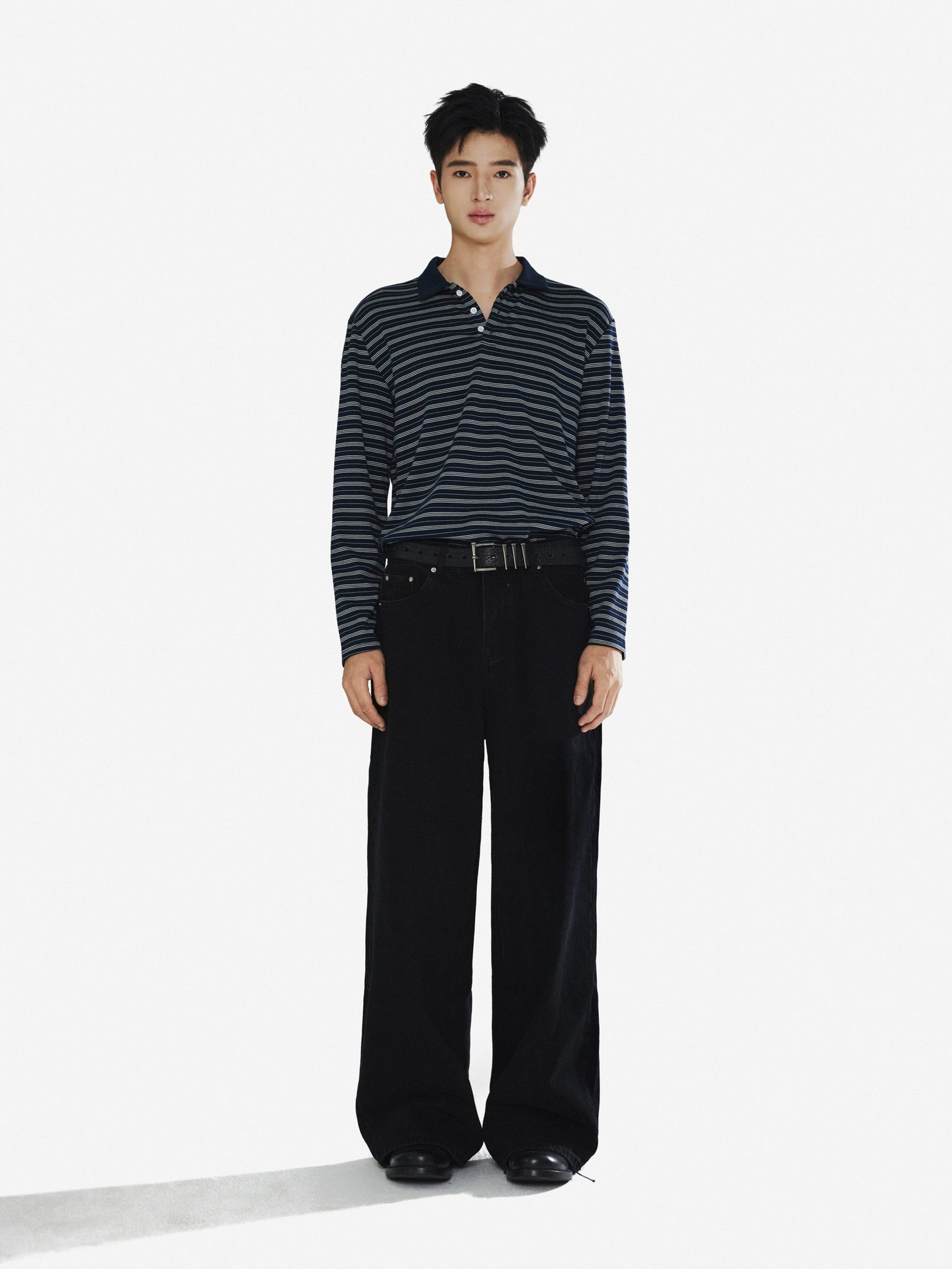 Loose-Fit Soft Polo Shirt