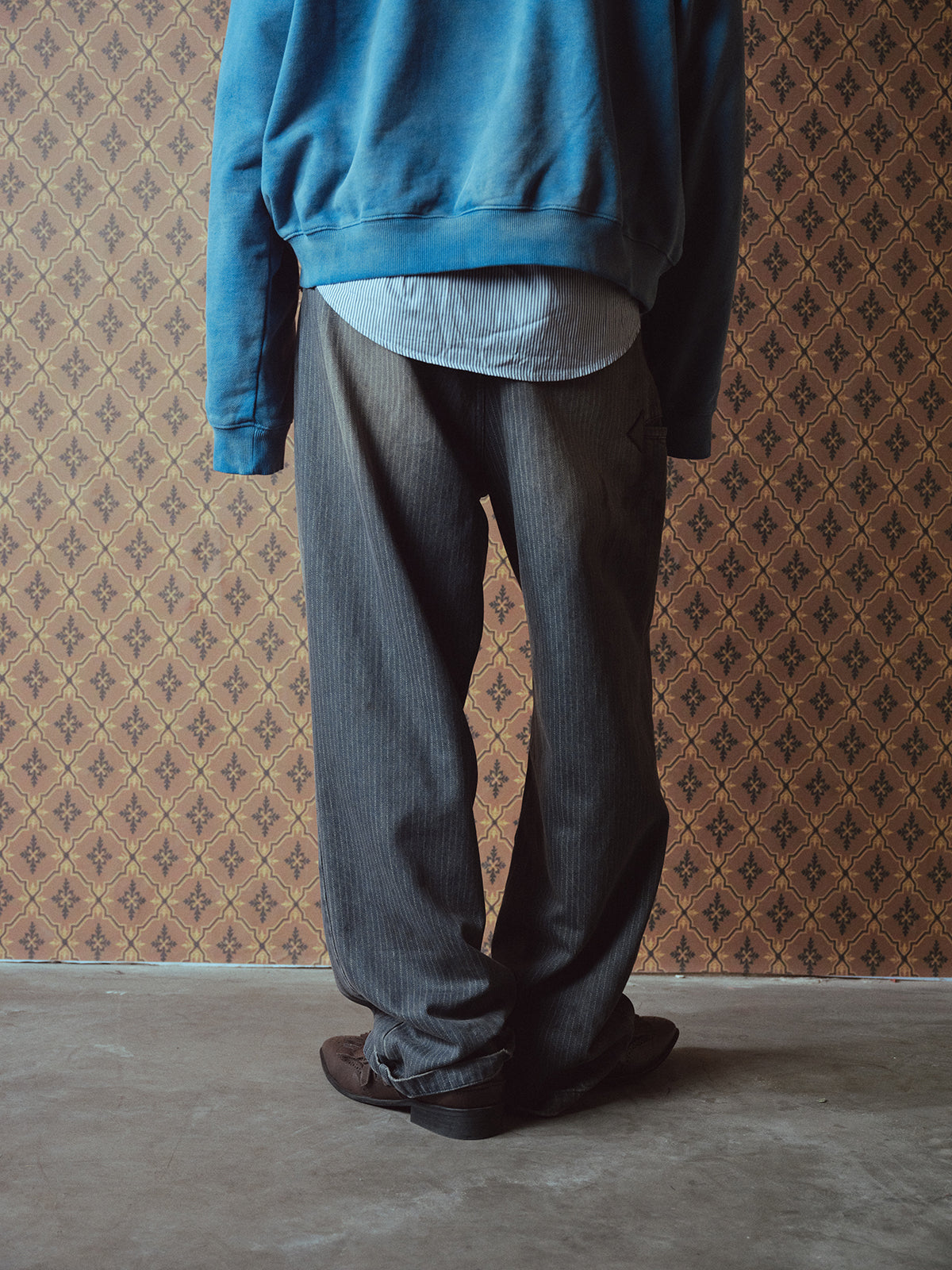 Hand-Painted Denim Pants