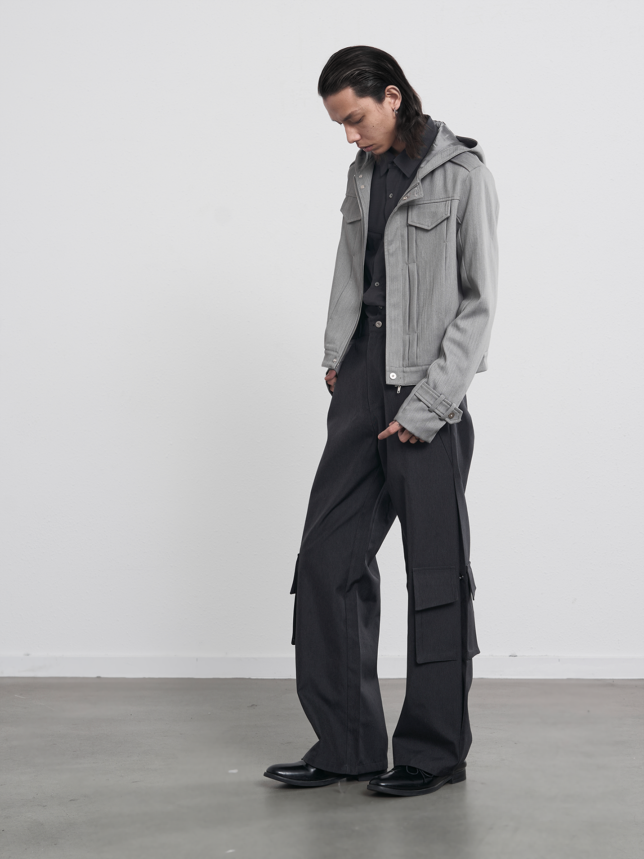 Casual jacket with hood