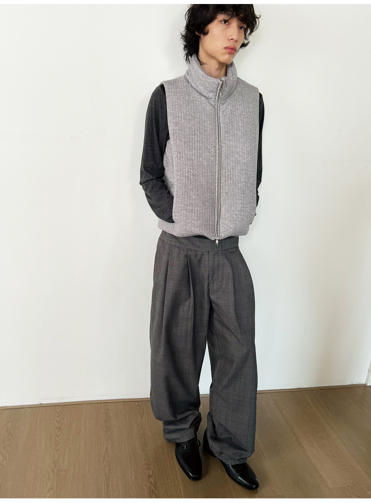 Cable-Knit Sweater Vest