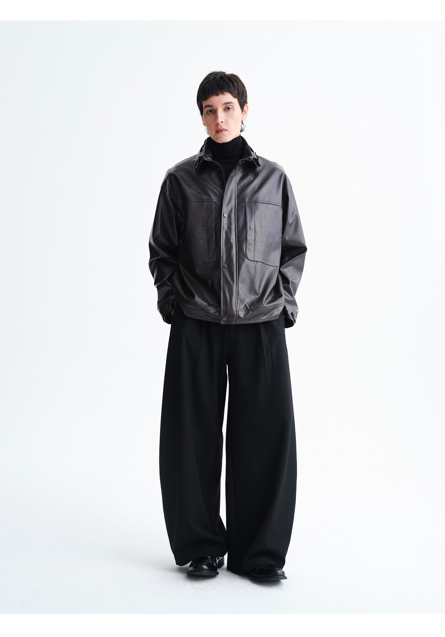 Minimalist Silhouette Casual Pants