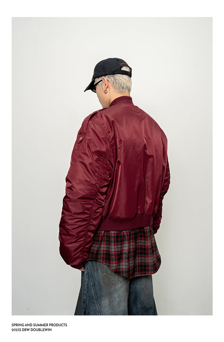 Heavy Contrast Fake Two-Piece Jacket