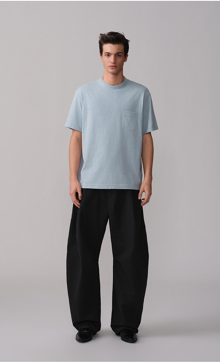 Simitara Pleated Elastic-Waist Casual Work Pants