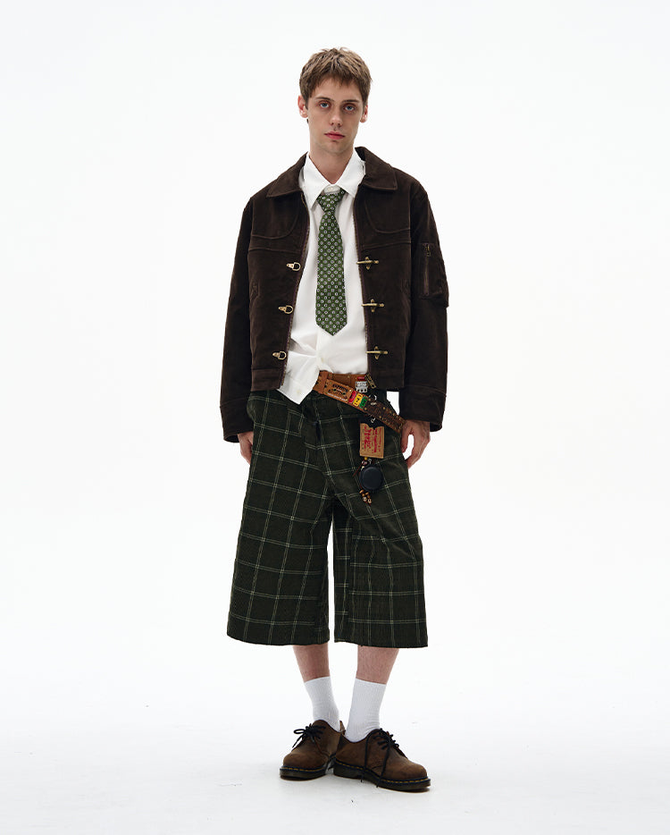 Airplane Buckle Short Jacket