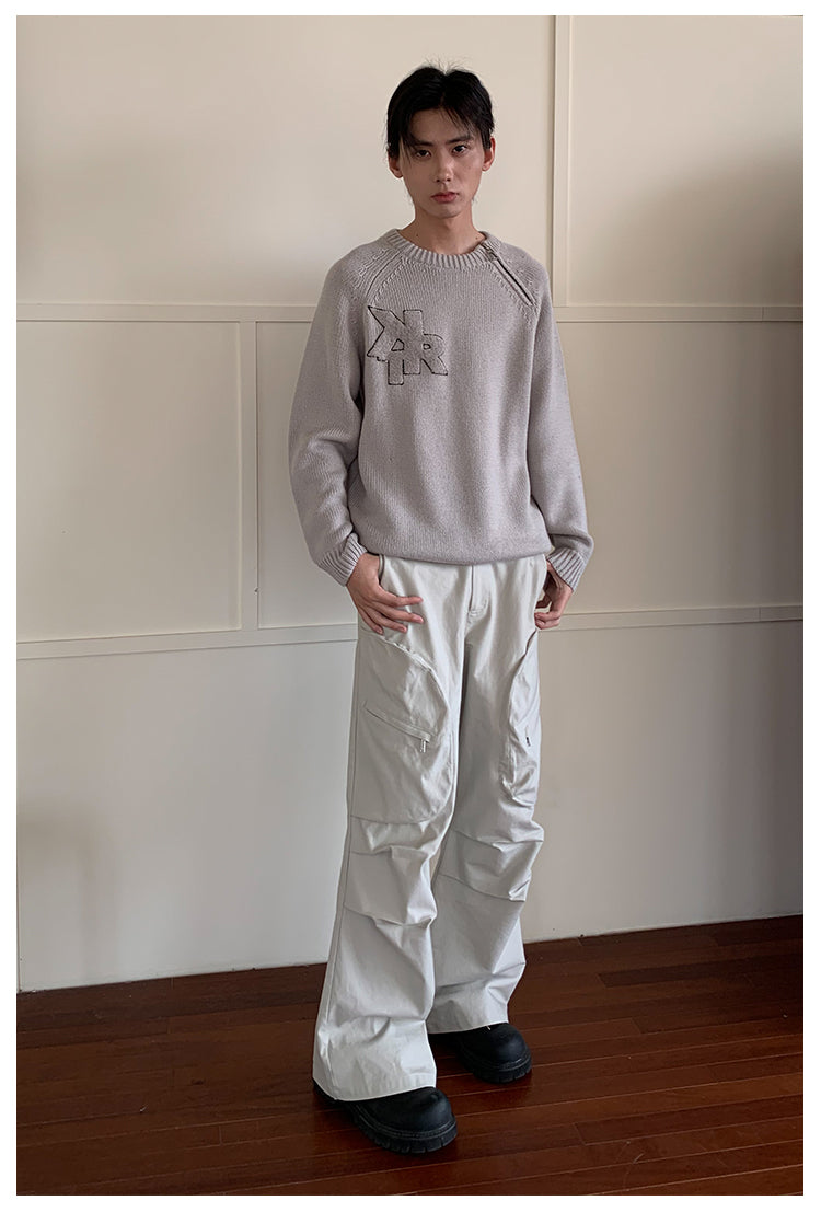 Three-dimensional pocket casual pants