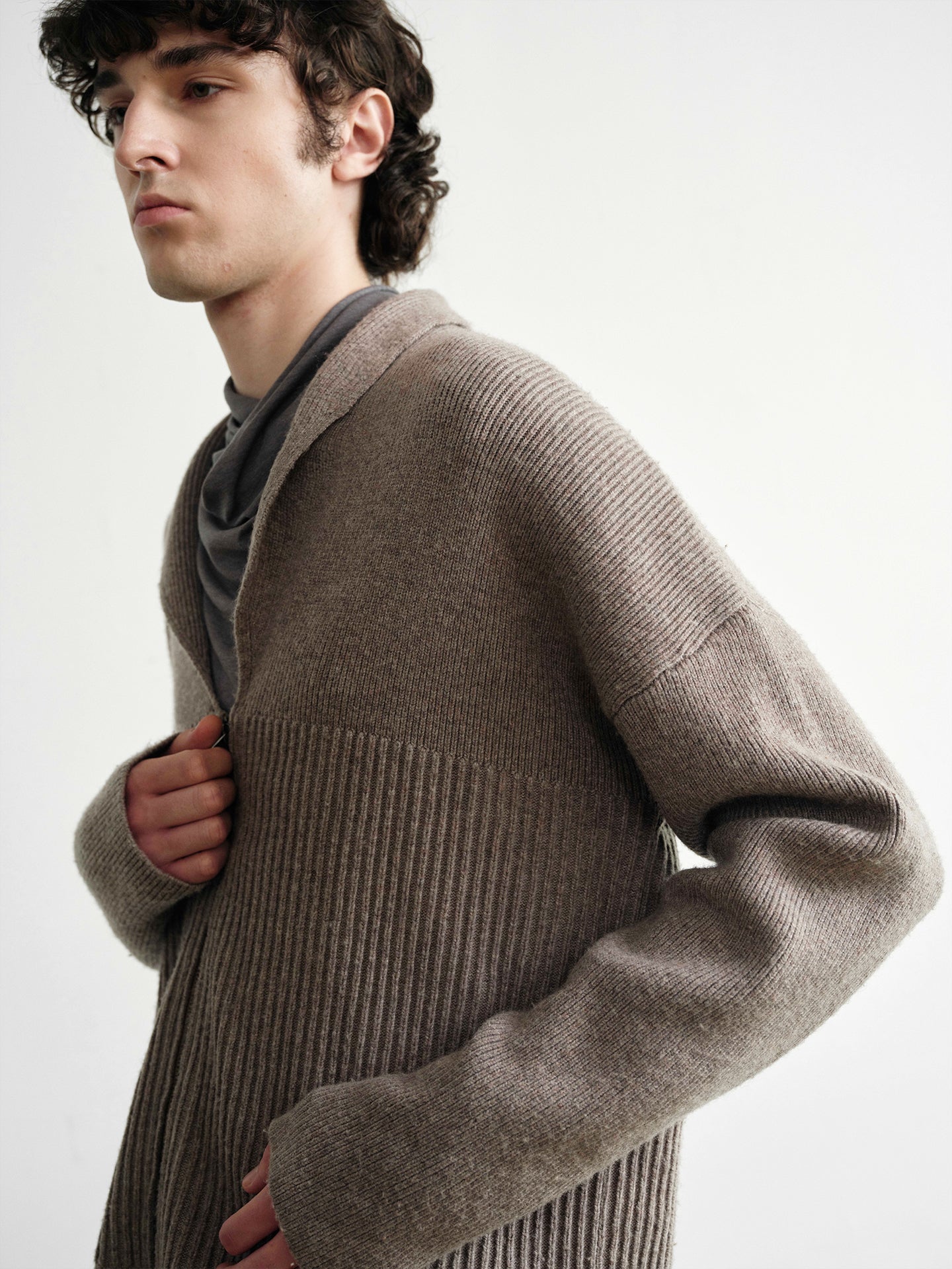 Loose Zipper Cardigan