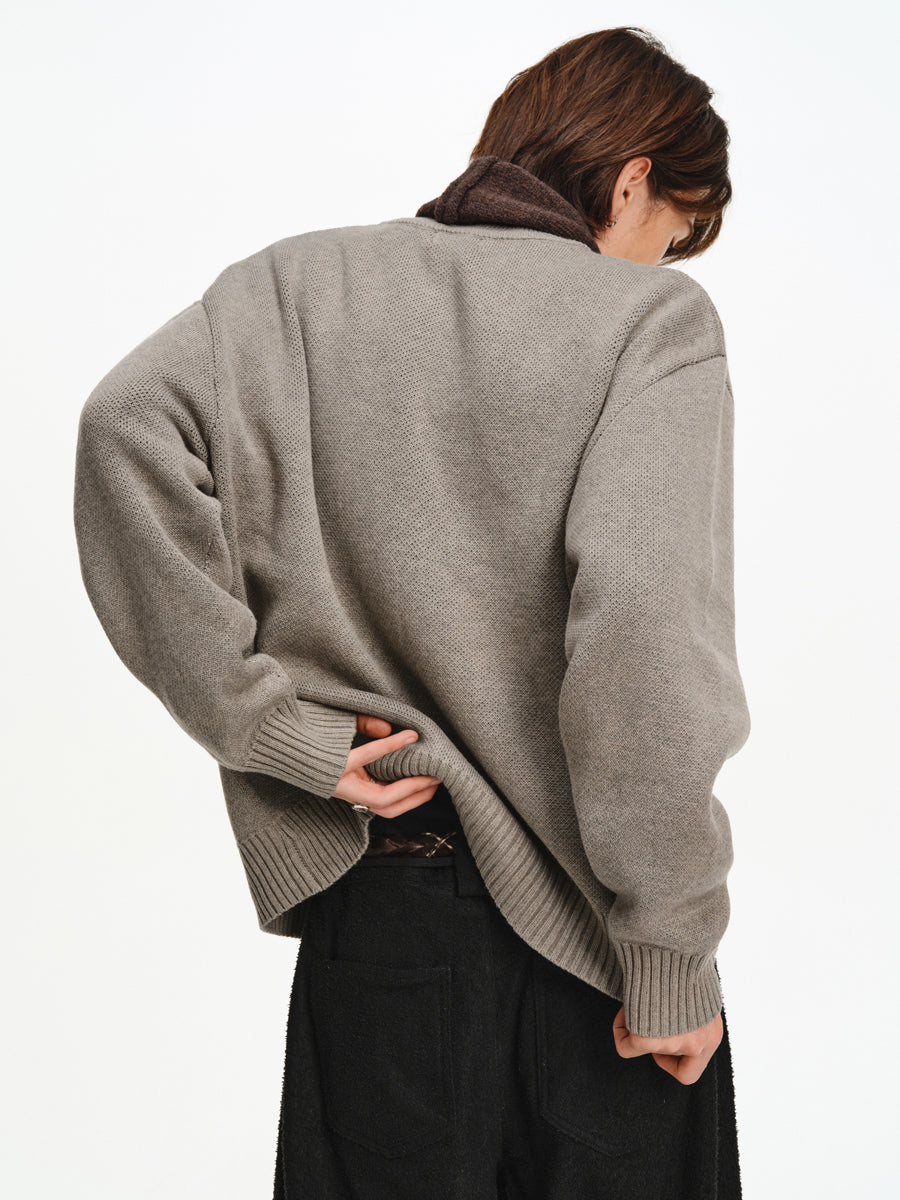 Hand-Draped Knit Cardigan