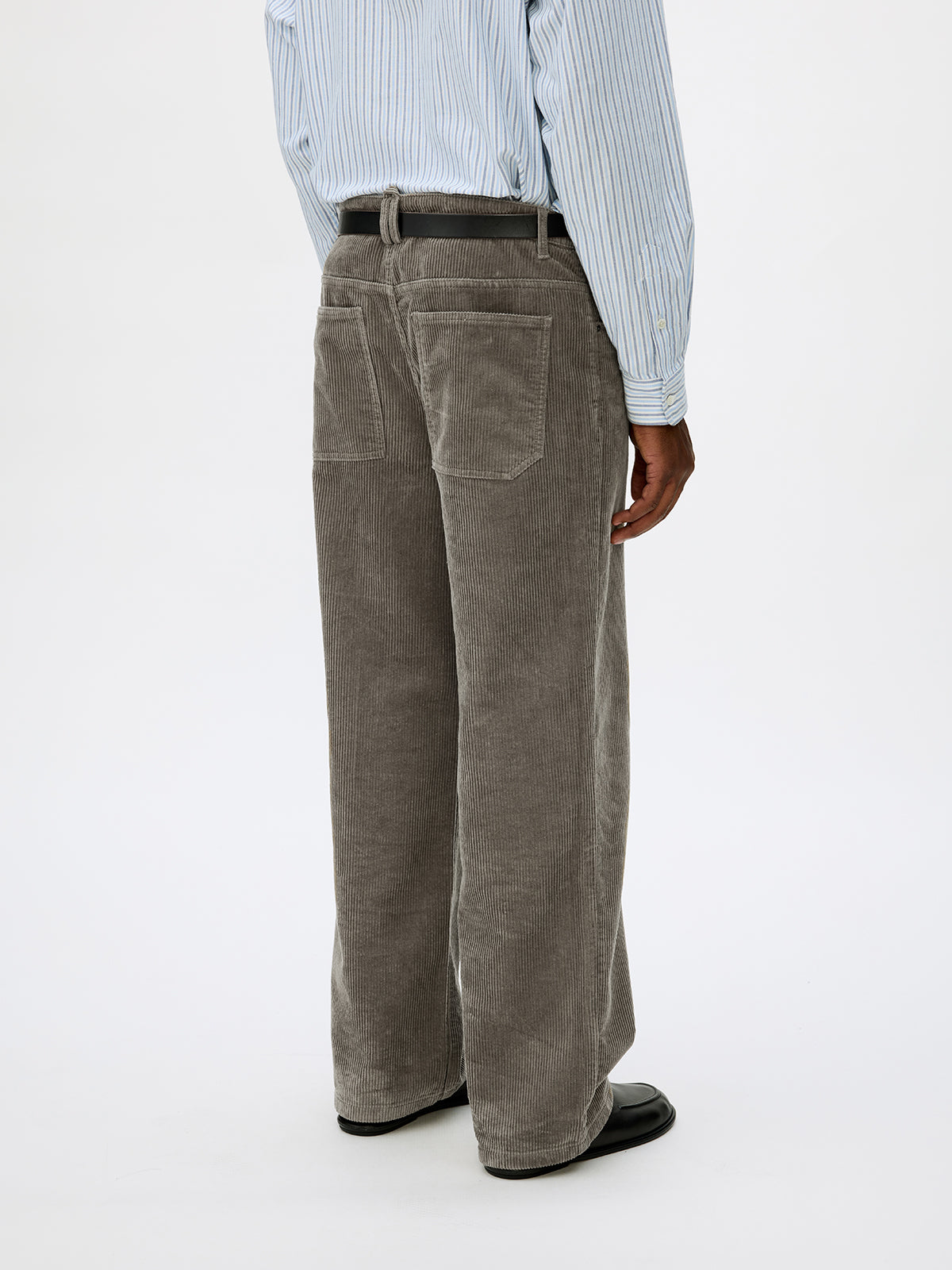 Wash-processed Straight Casual Pants