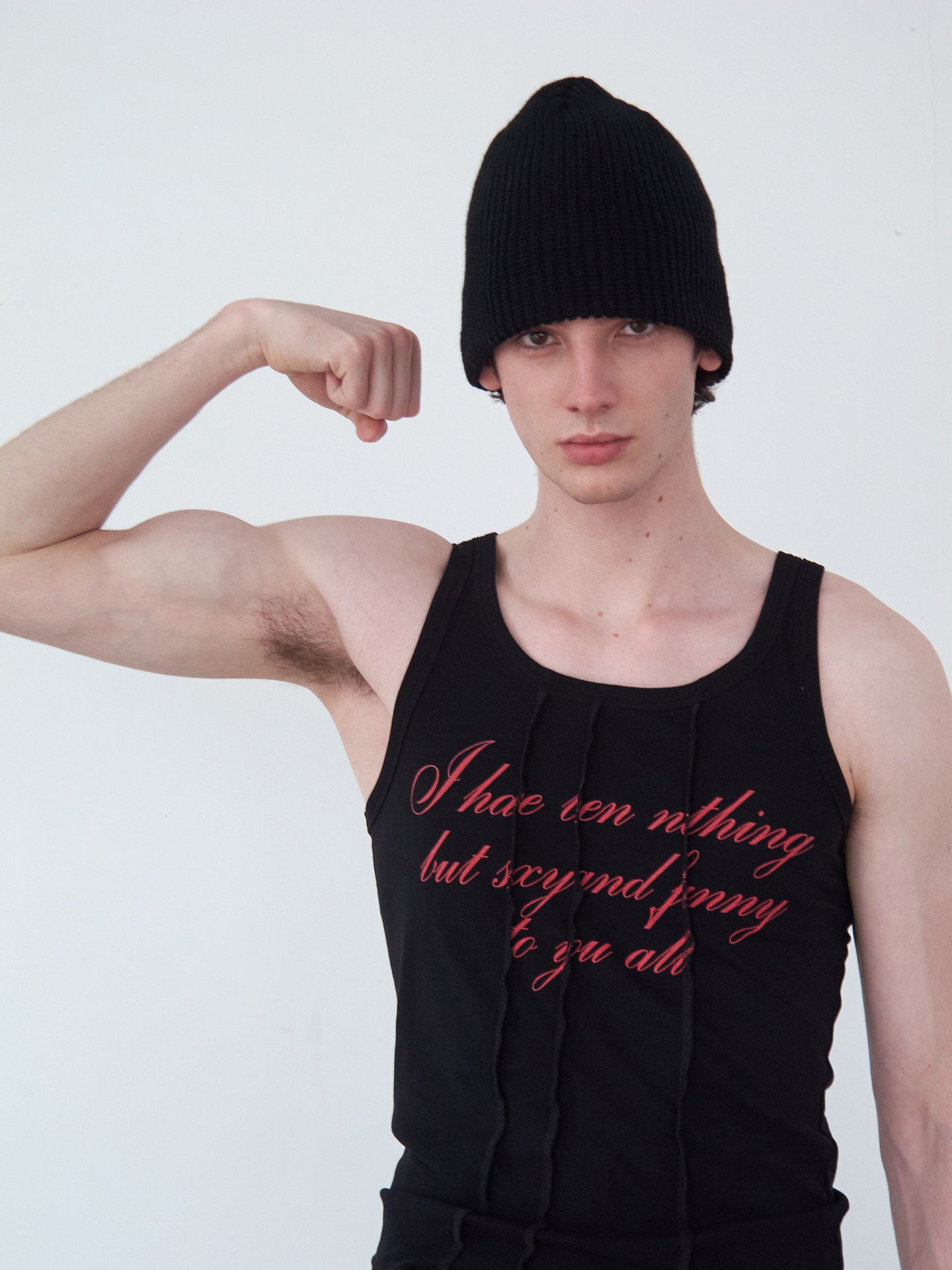 Patchwork Crew-Neck Tank Top
