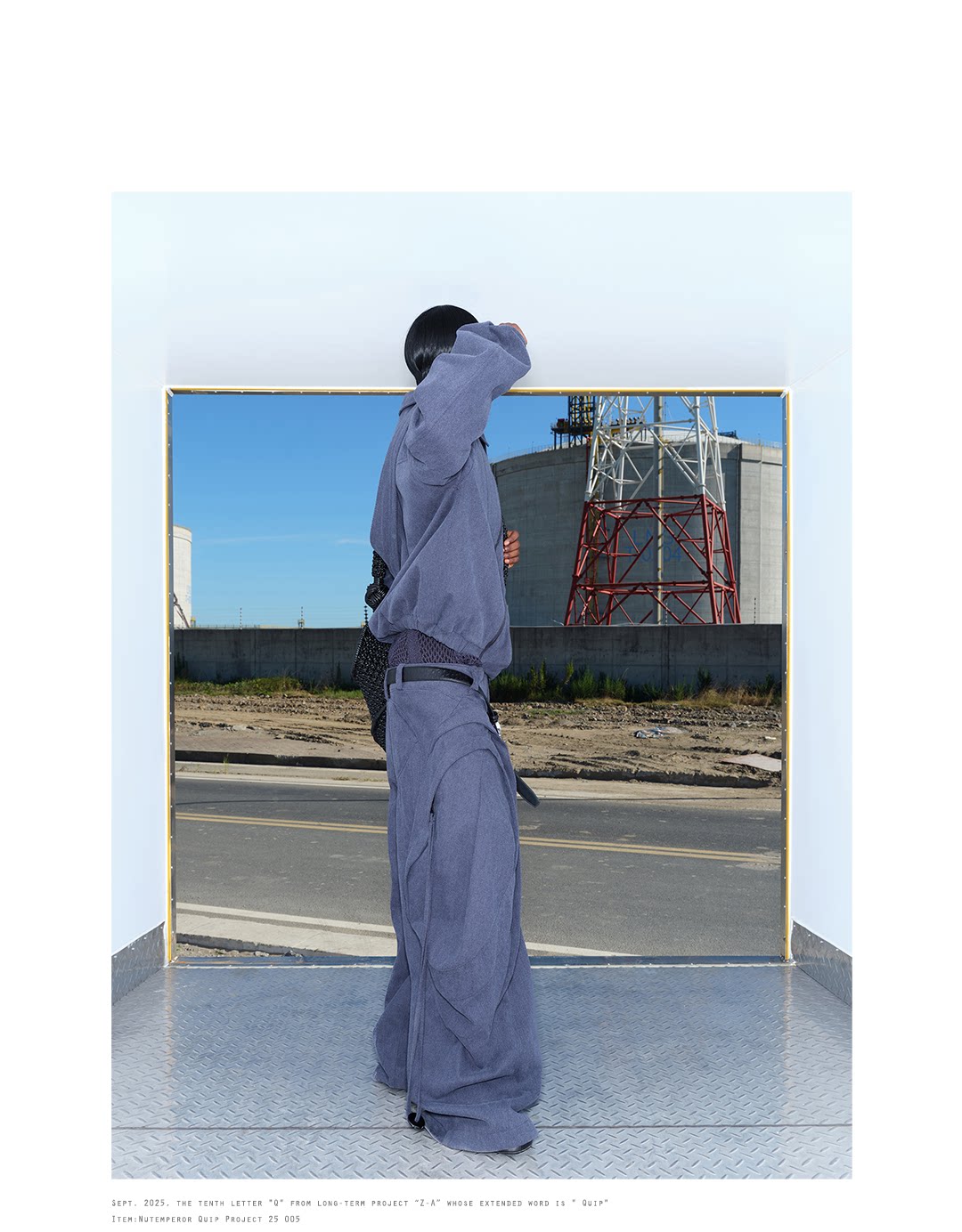 Irregular Cut Wide Leg Pants