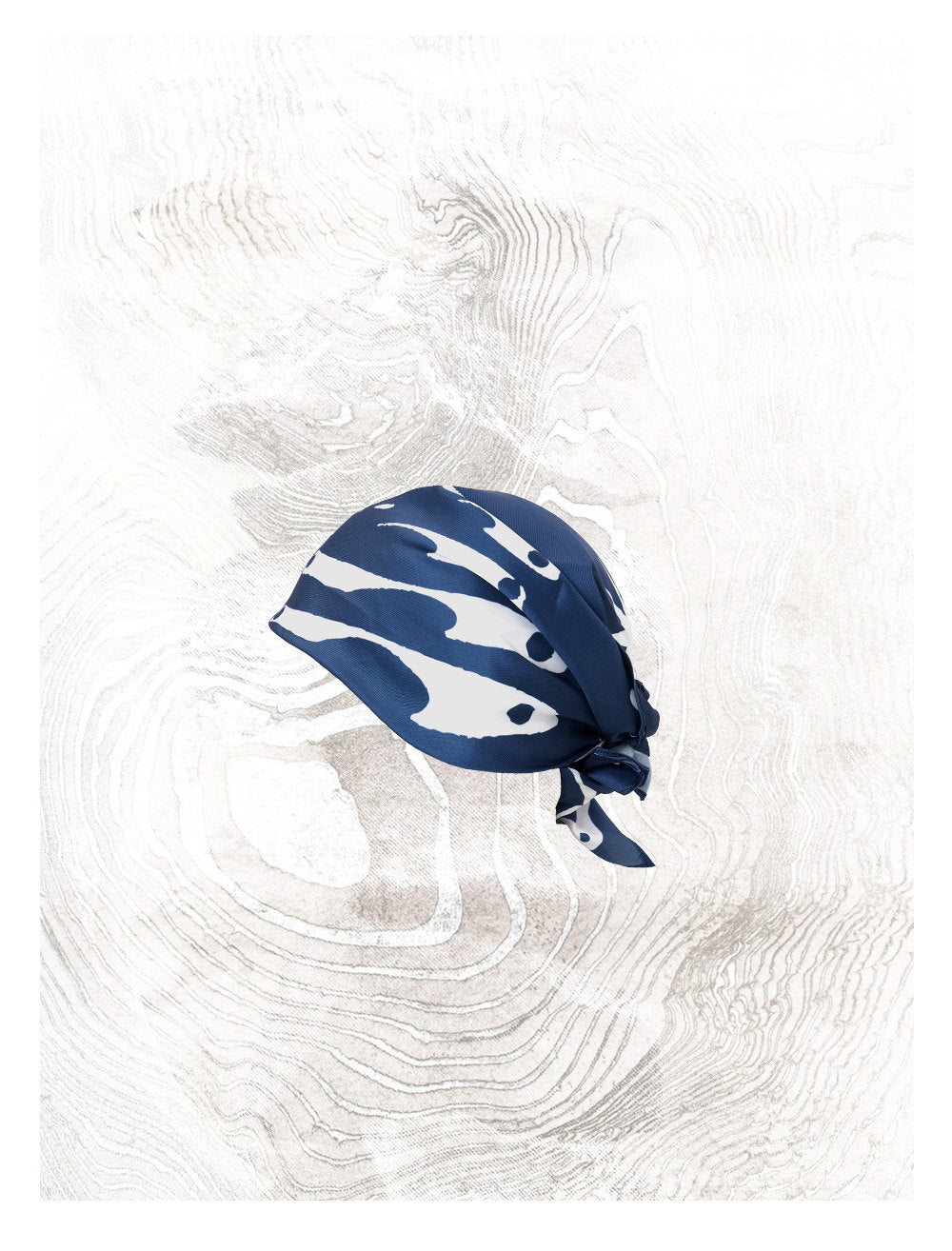 Silk-Print Pattern Scarf