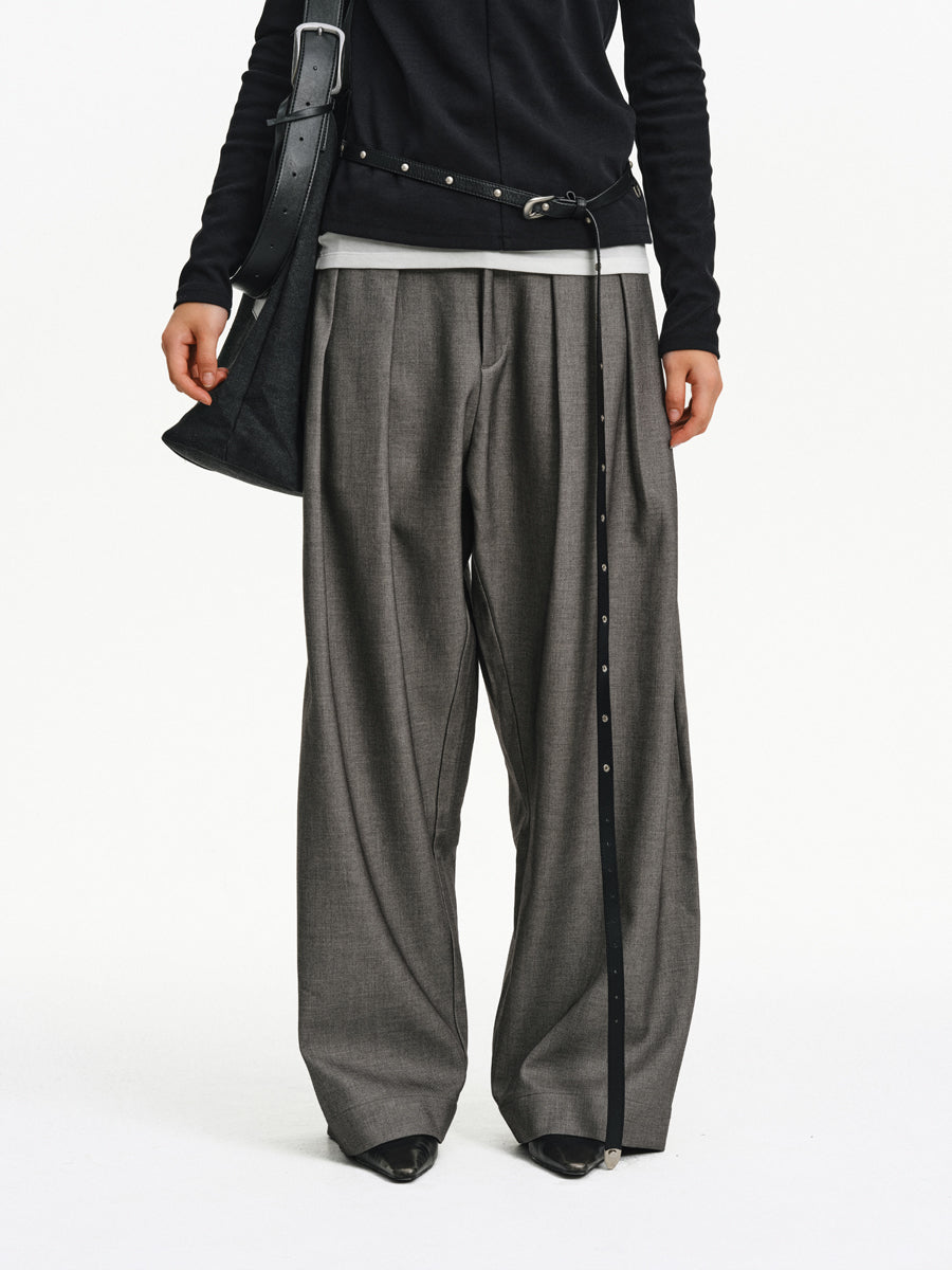Wide-Leg Casual Pants