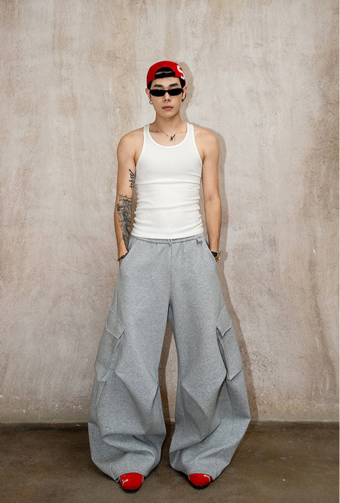 Niche Pleated Casual Pants