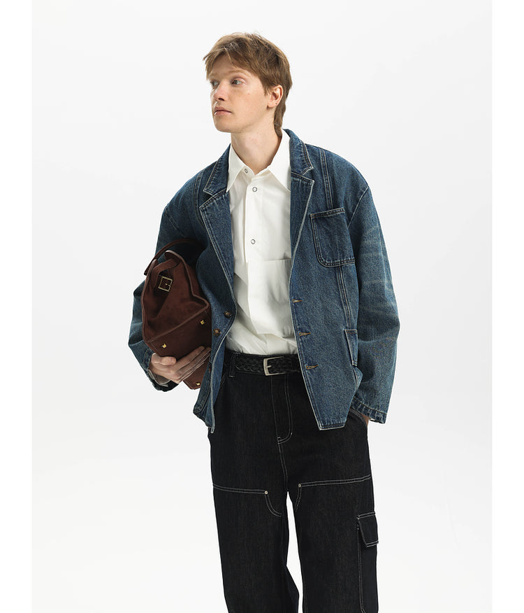 Retro Whisker Denim Jacket