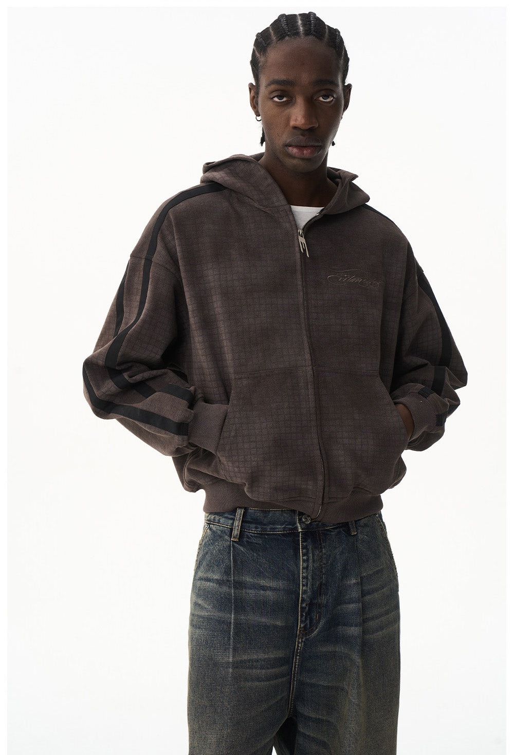 Embroidered Hooded Sweatshirt