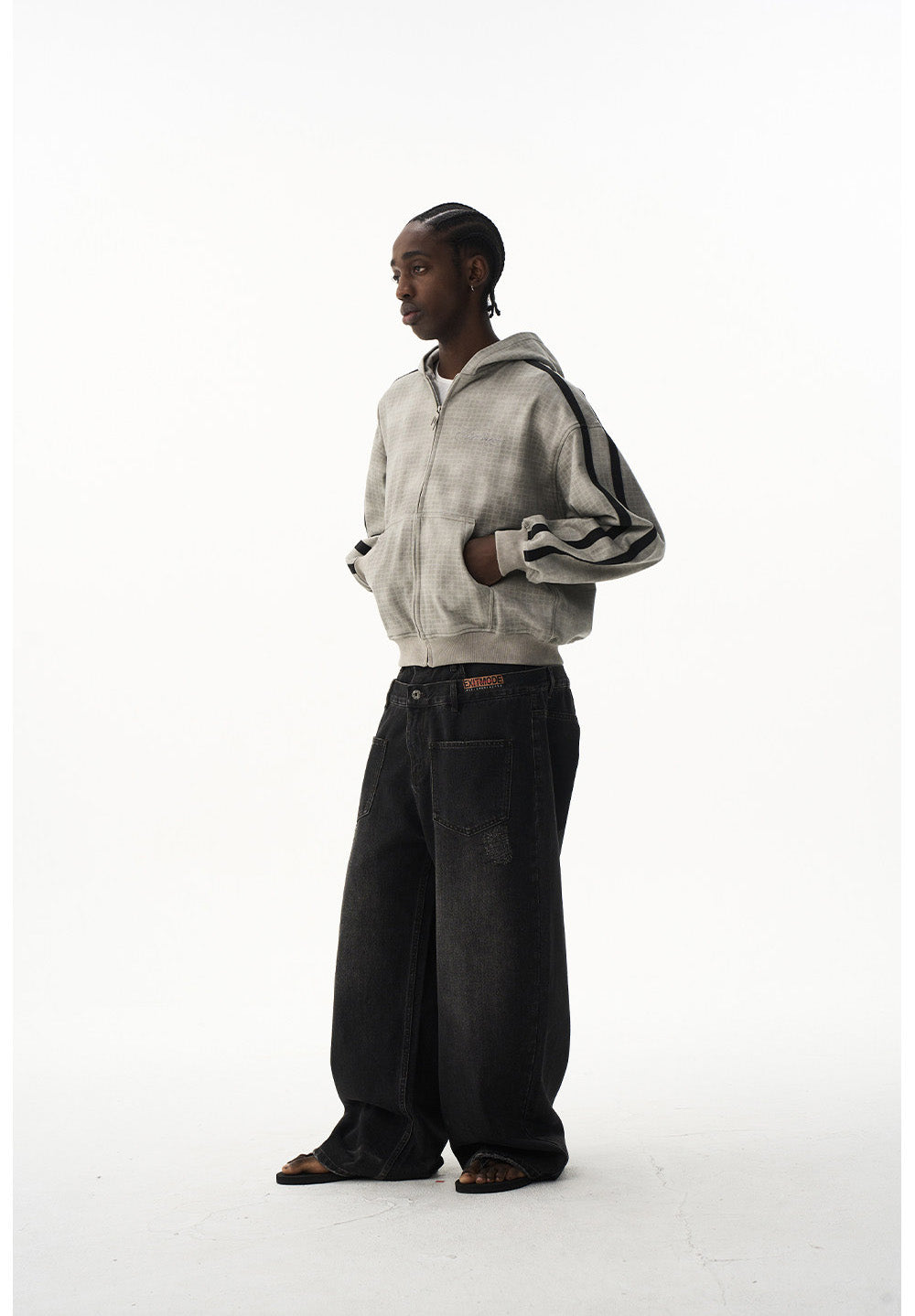 Embroidered Hooded Sweatshirt