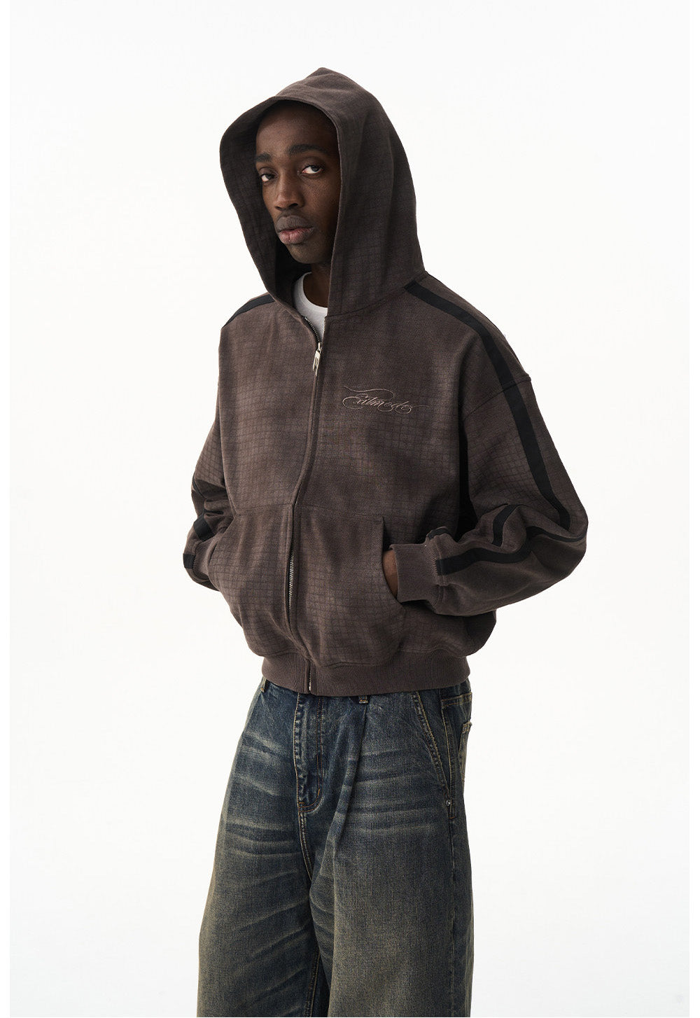 Embroidered Hooded Sweatshirt